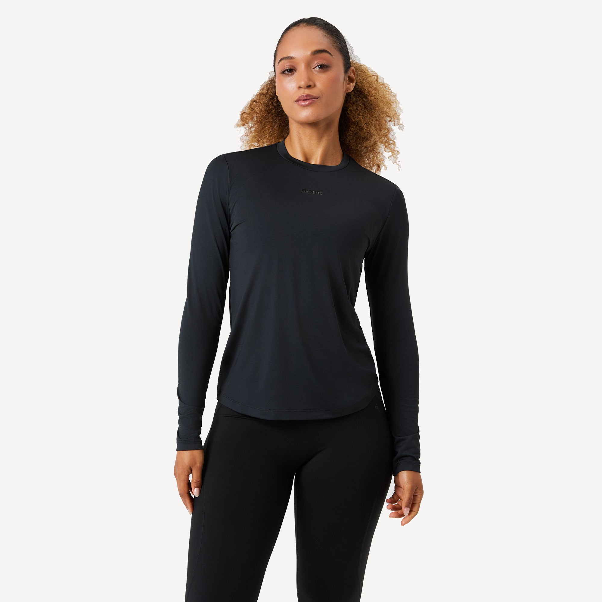 Björn Borg BORG Women's Long Sleeve Shirt - Black (1)