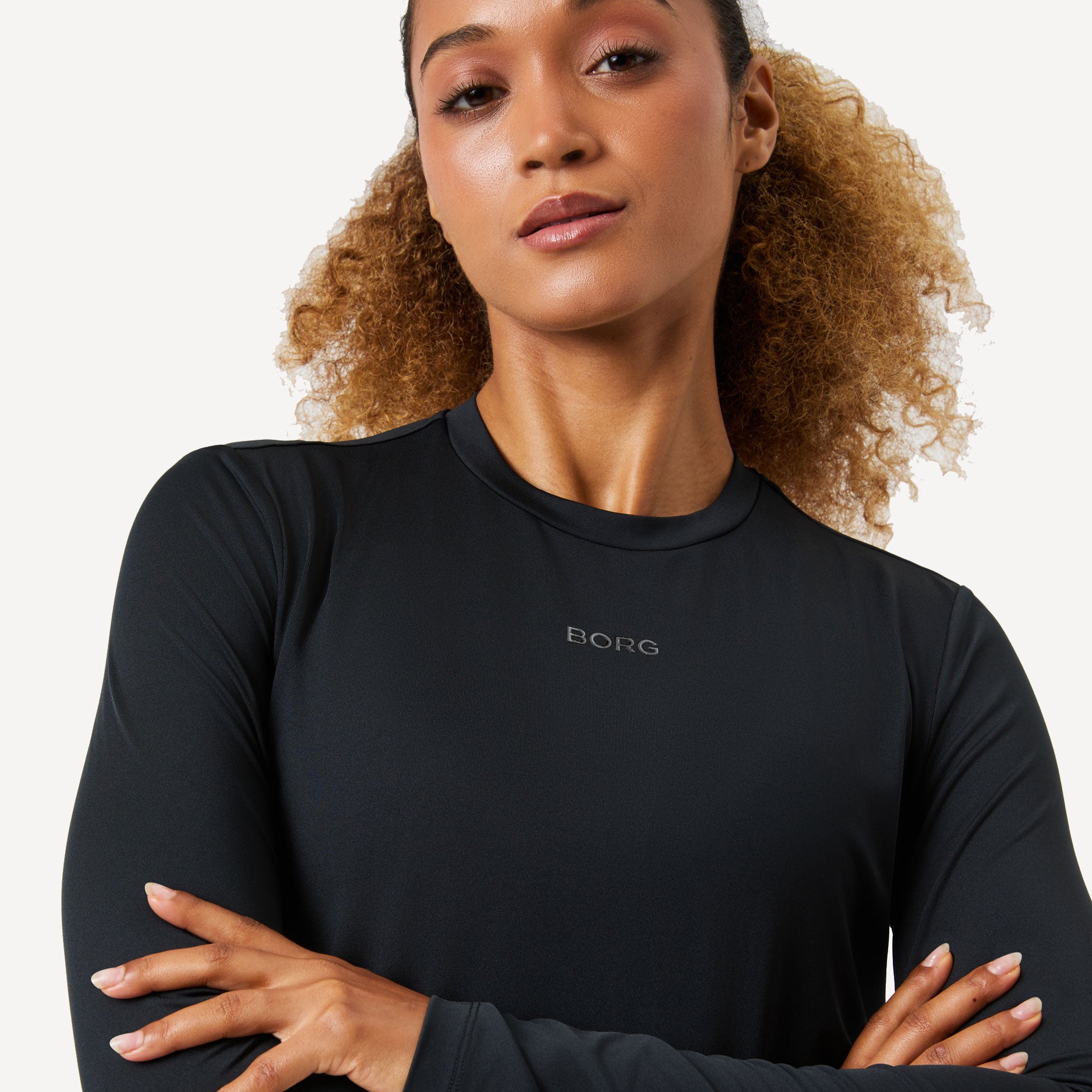 Björn Borg BORG Women's Long Sleeve Shirt - Black (3)