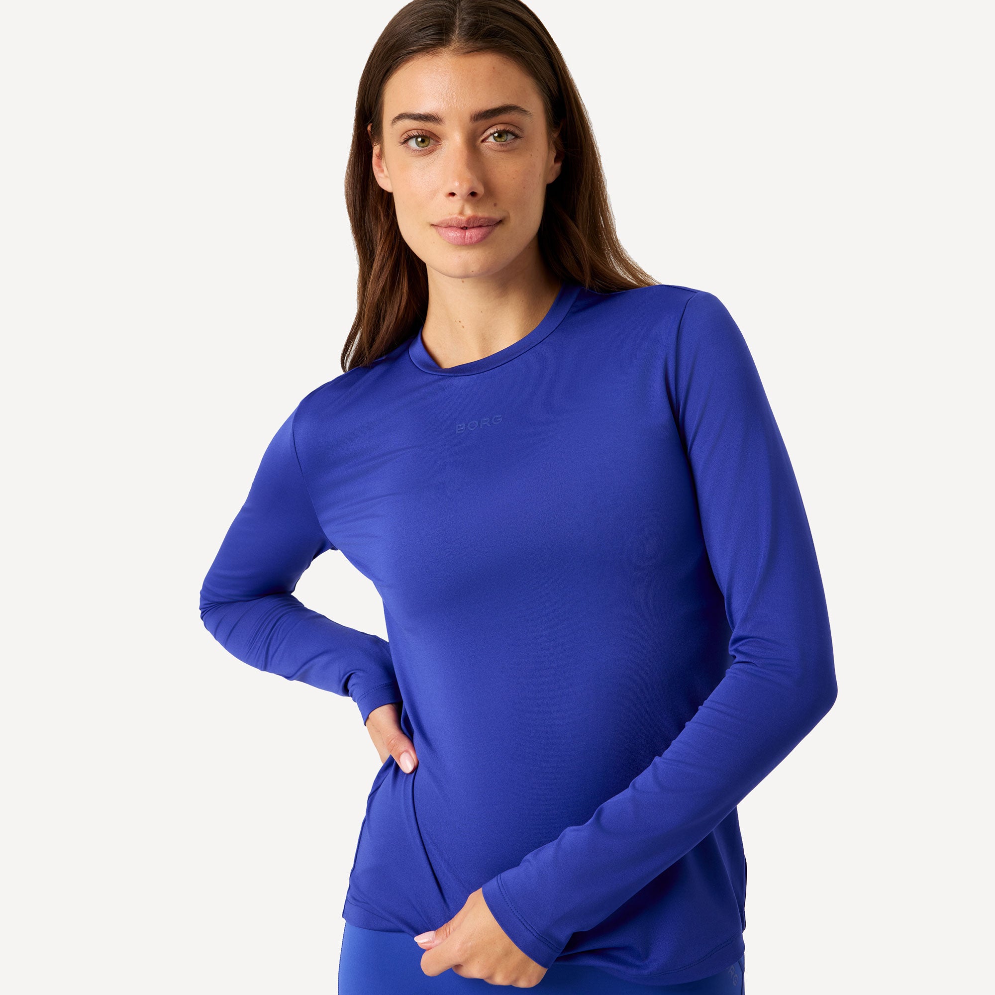 Björn Borg BORG Women's Long Sleeve Shirt - Blue (4)