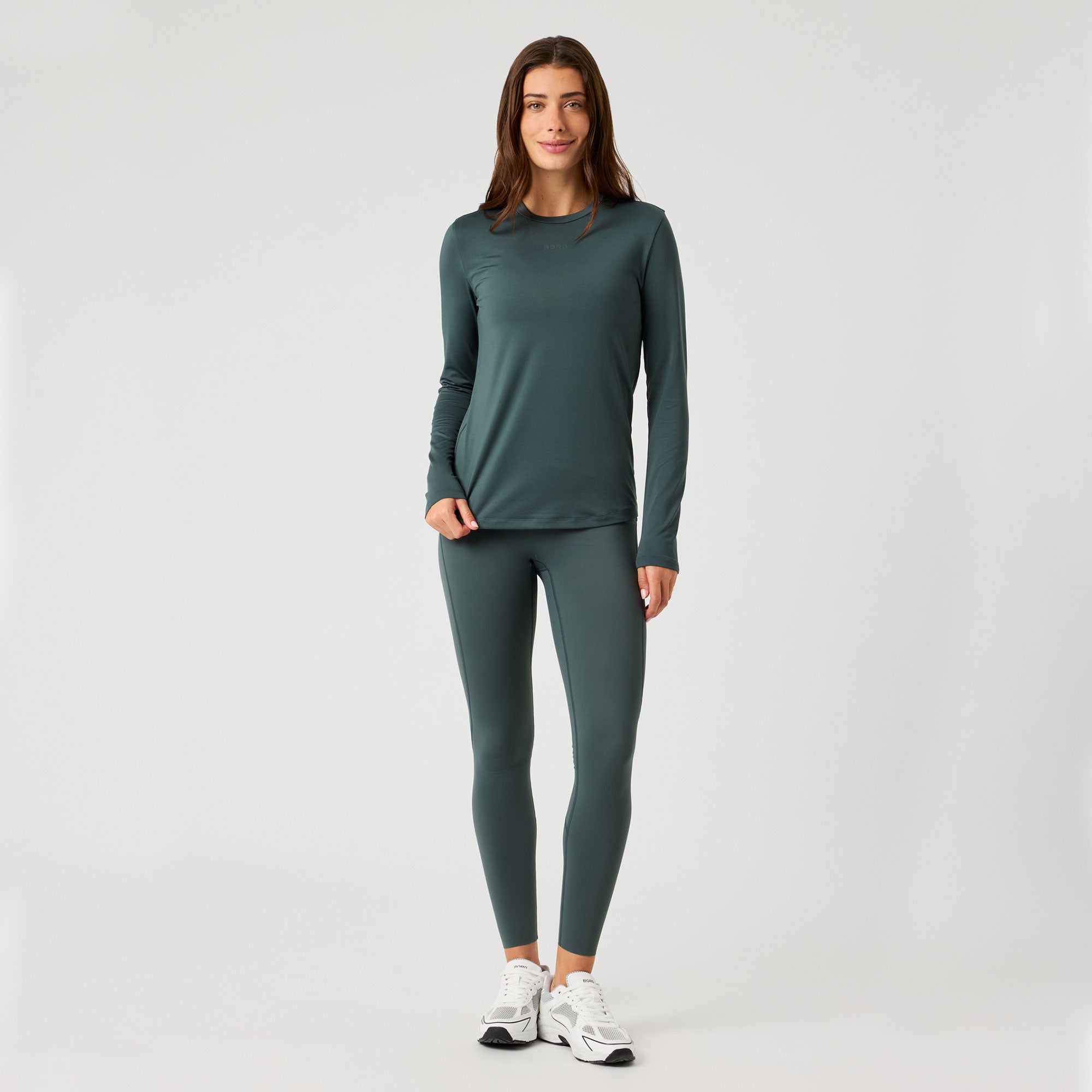 Björn Borg BORG Women's Long Sleeve Shirt - Green (3)