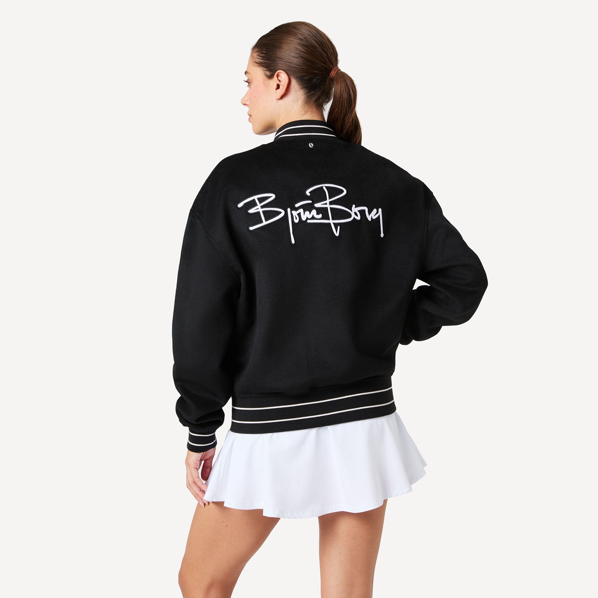 Björn Borg BORG Women's Varsity Jacket - Black (2)