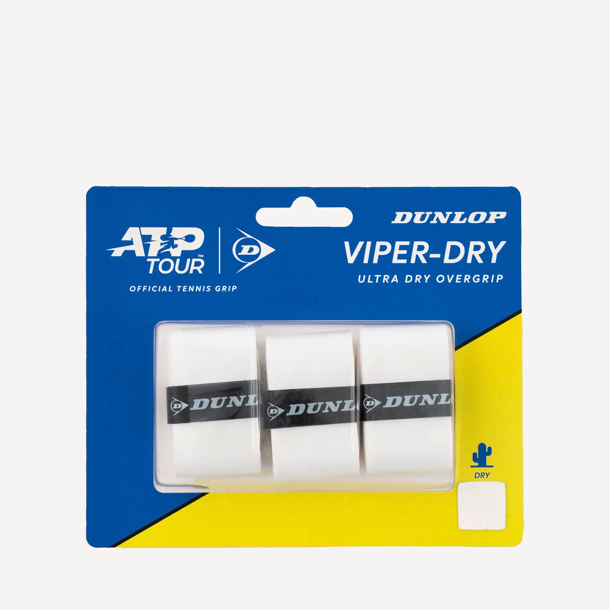 Dunlop Viper-Dry Tennis Overgrip - White (1)