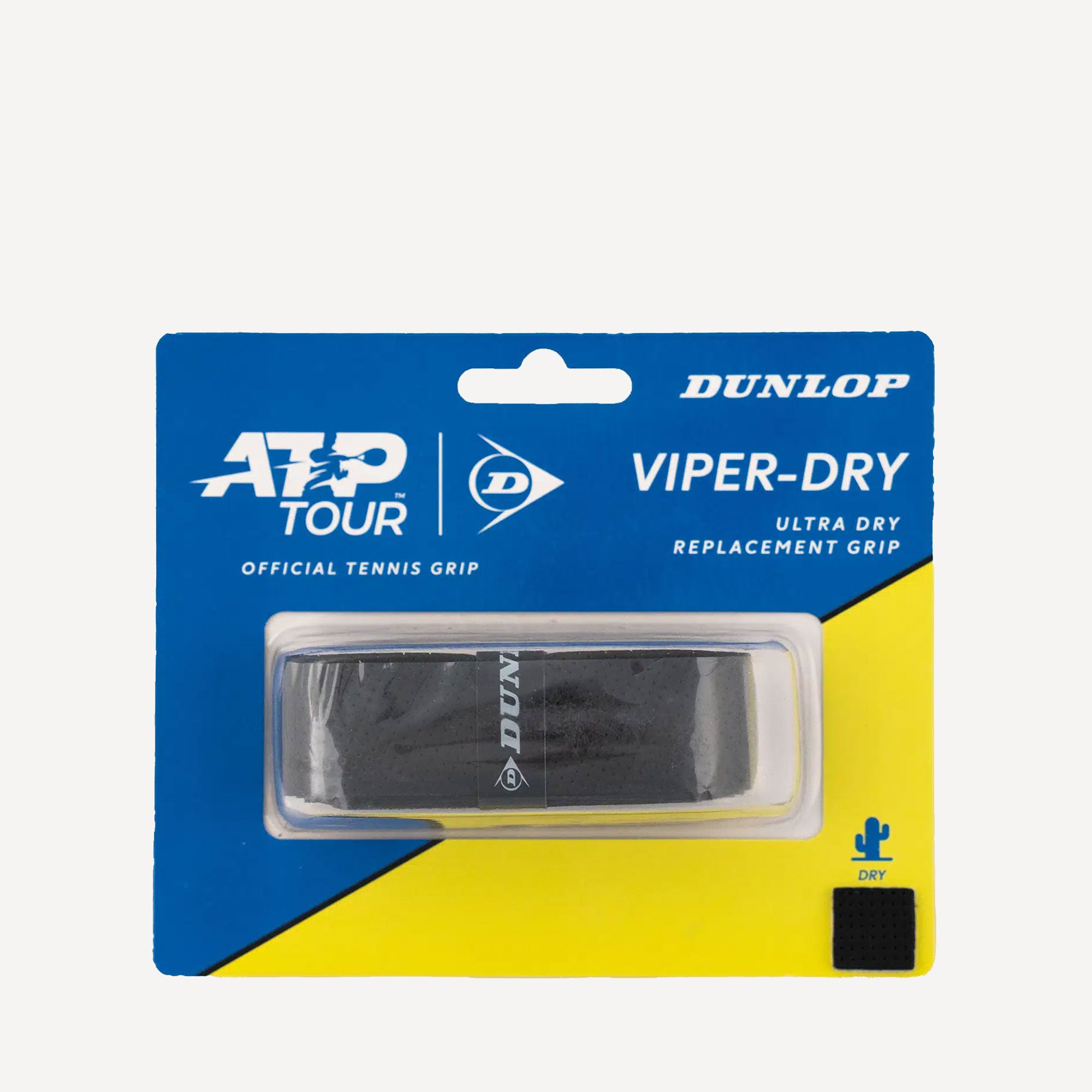 Dunlop Viper-Dry Tennis Replacement Grip - Black (1)