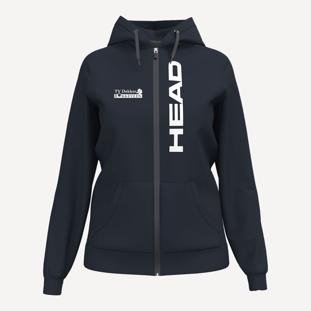 HEAD Club Women's Original Full-Zip Tennis Hoodie - TVDR (1)
