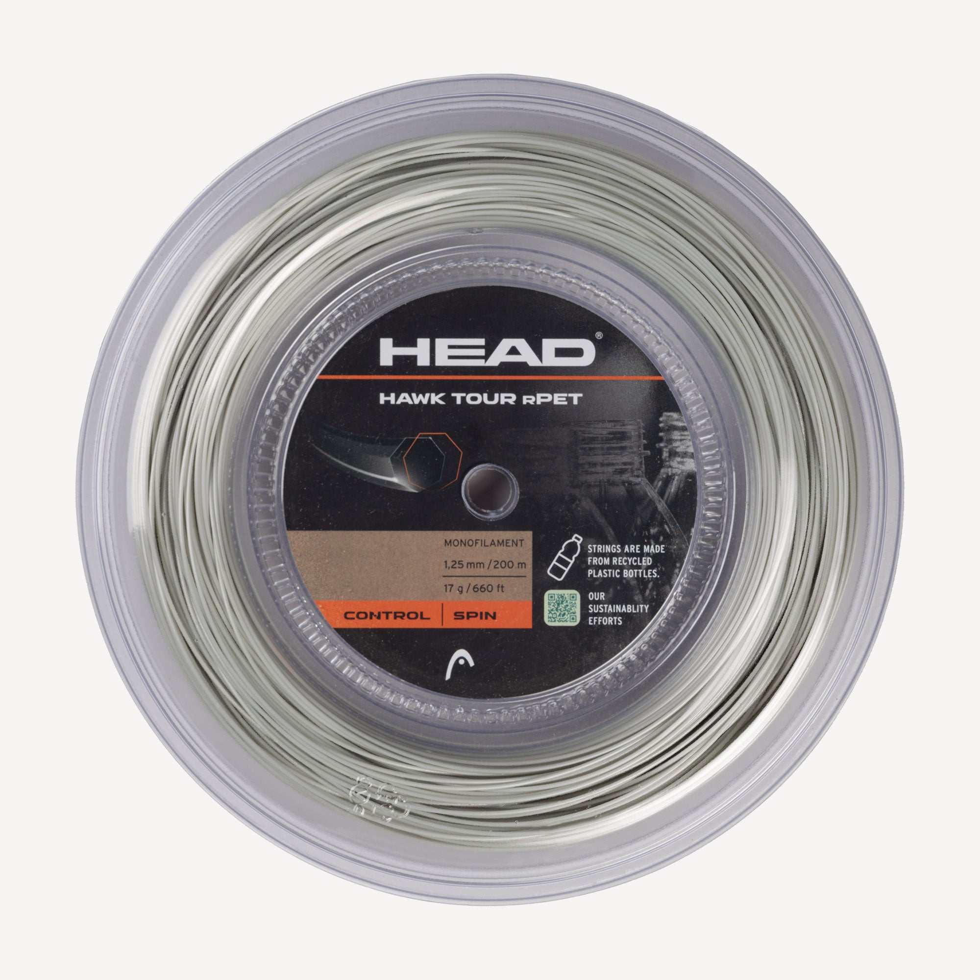 HEAD Hawk Tour Rpet Tennis String Reel 200 m - Natural (1)