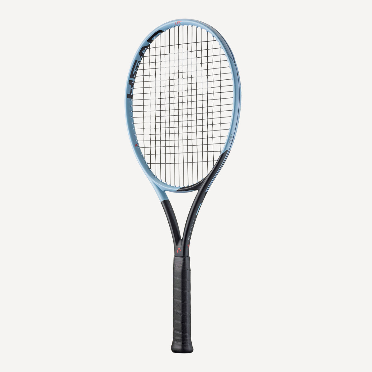 Raquete Head Instinct MP 2025 azul e preta, vista frontal