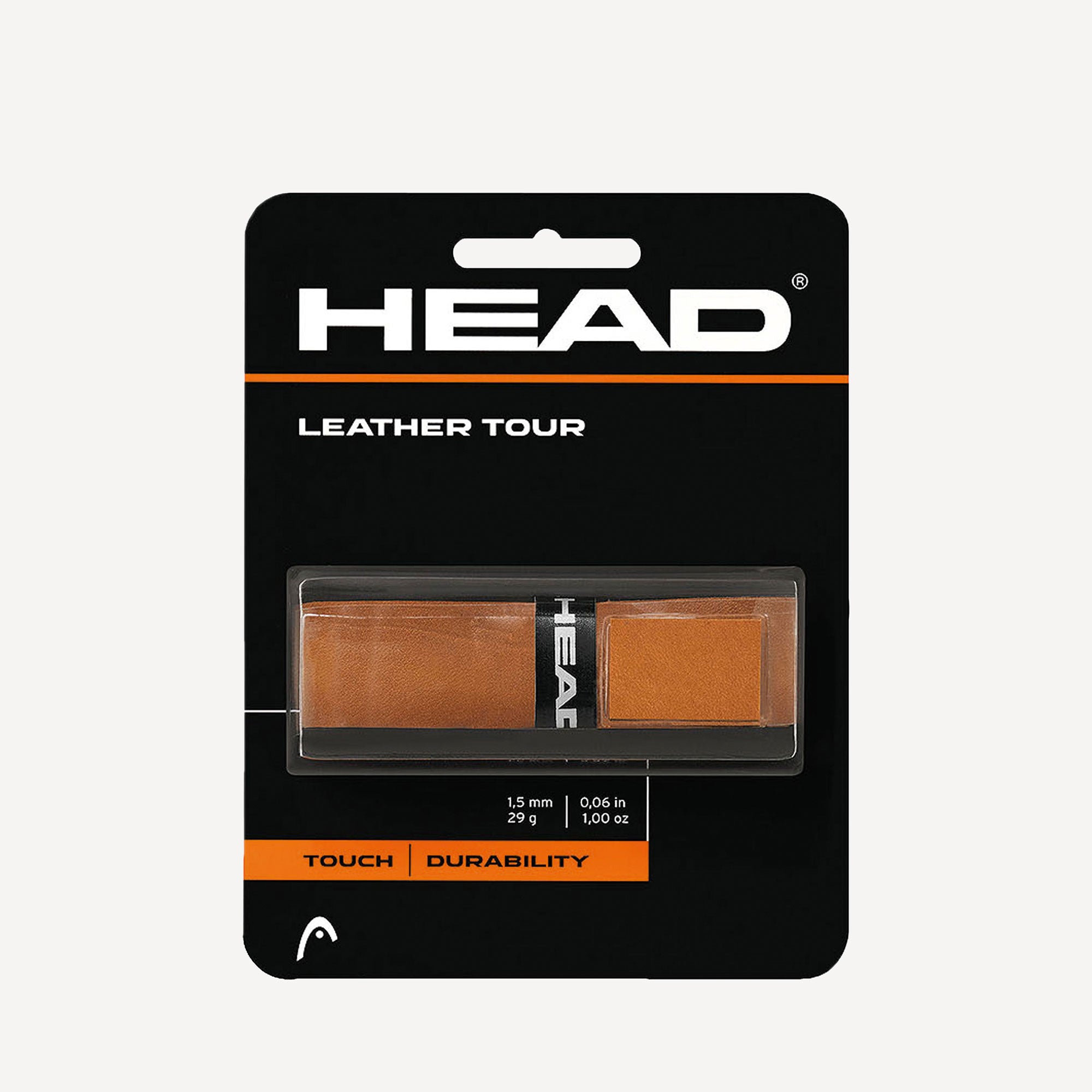 HEAD Leather Tour Tennis Replacement Grip - Brown (1)