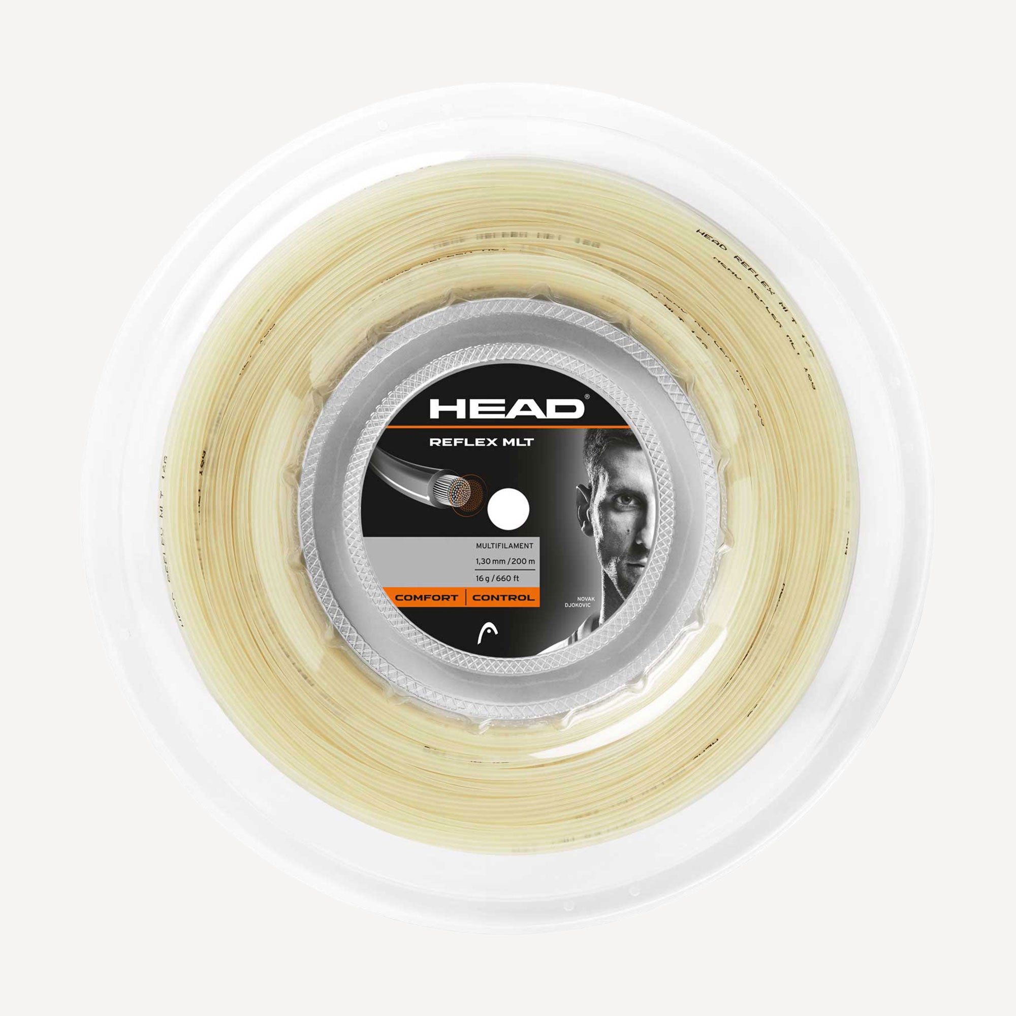HEAD Reflex MLT Tennis String Reel 200 m - Natural (1)