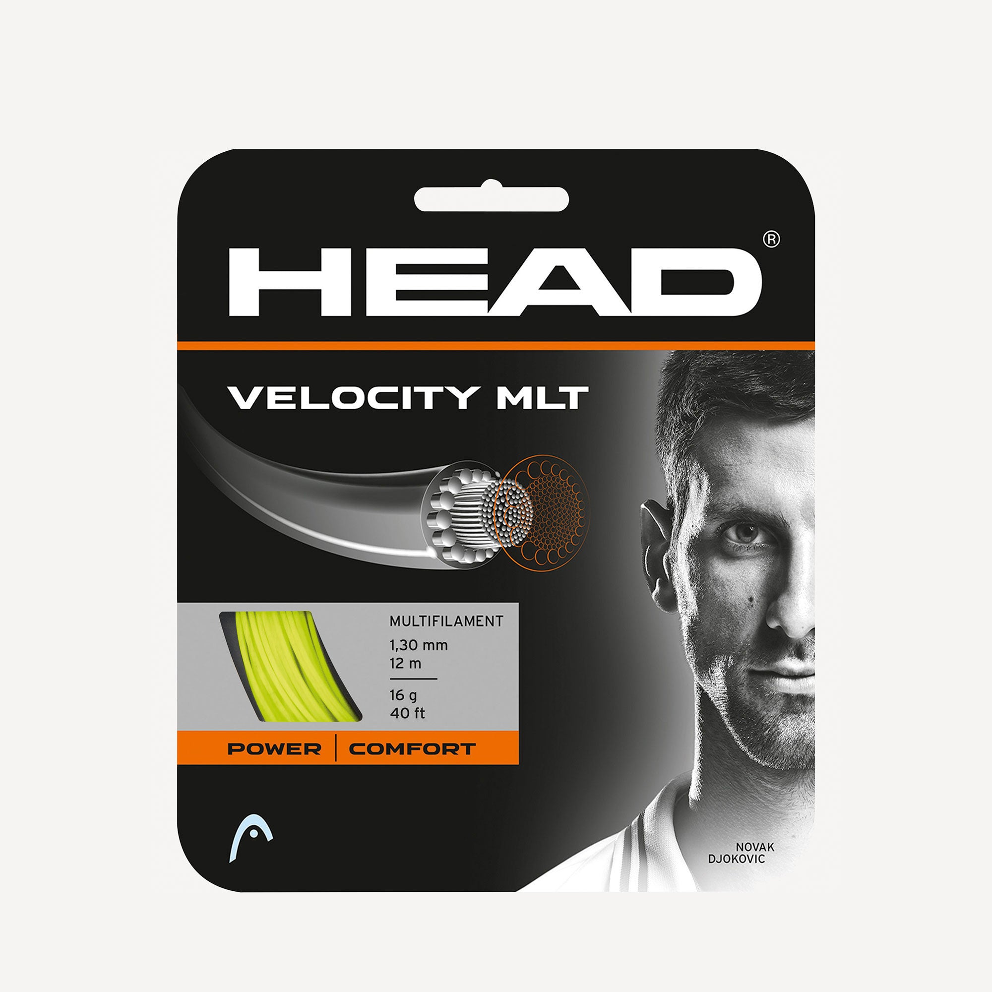 HEAD Velocity MLT Tennis String Set 12 m - Yellow (1)