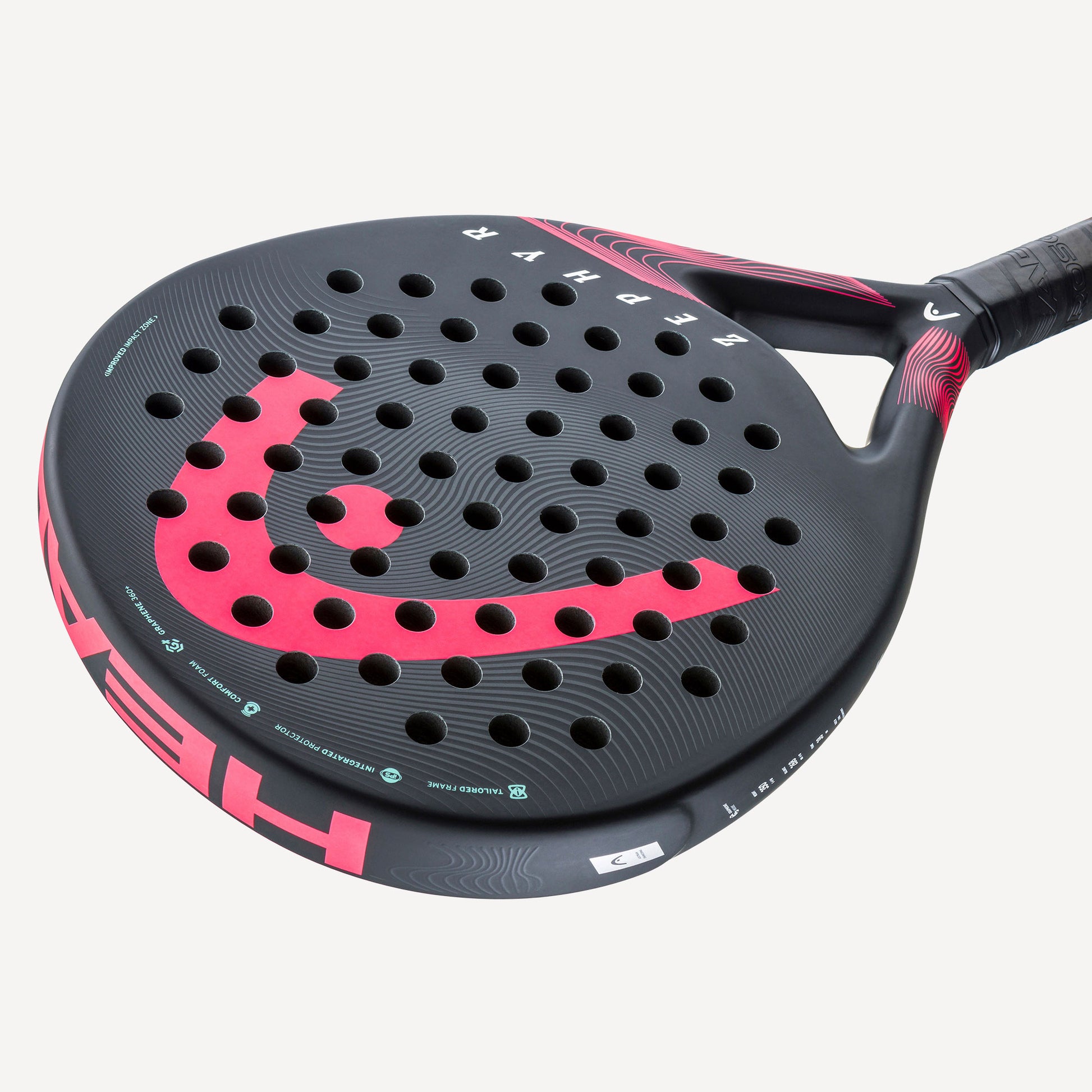 HEAD Zephyr Padel Racket Black/Pink (4)
