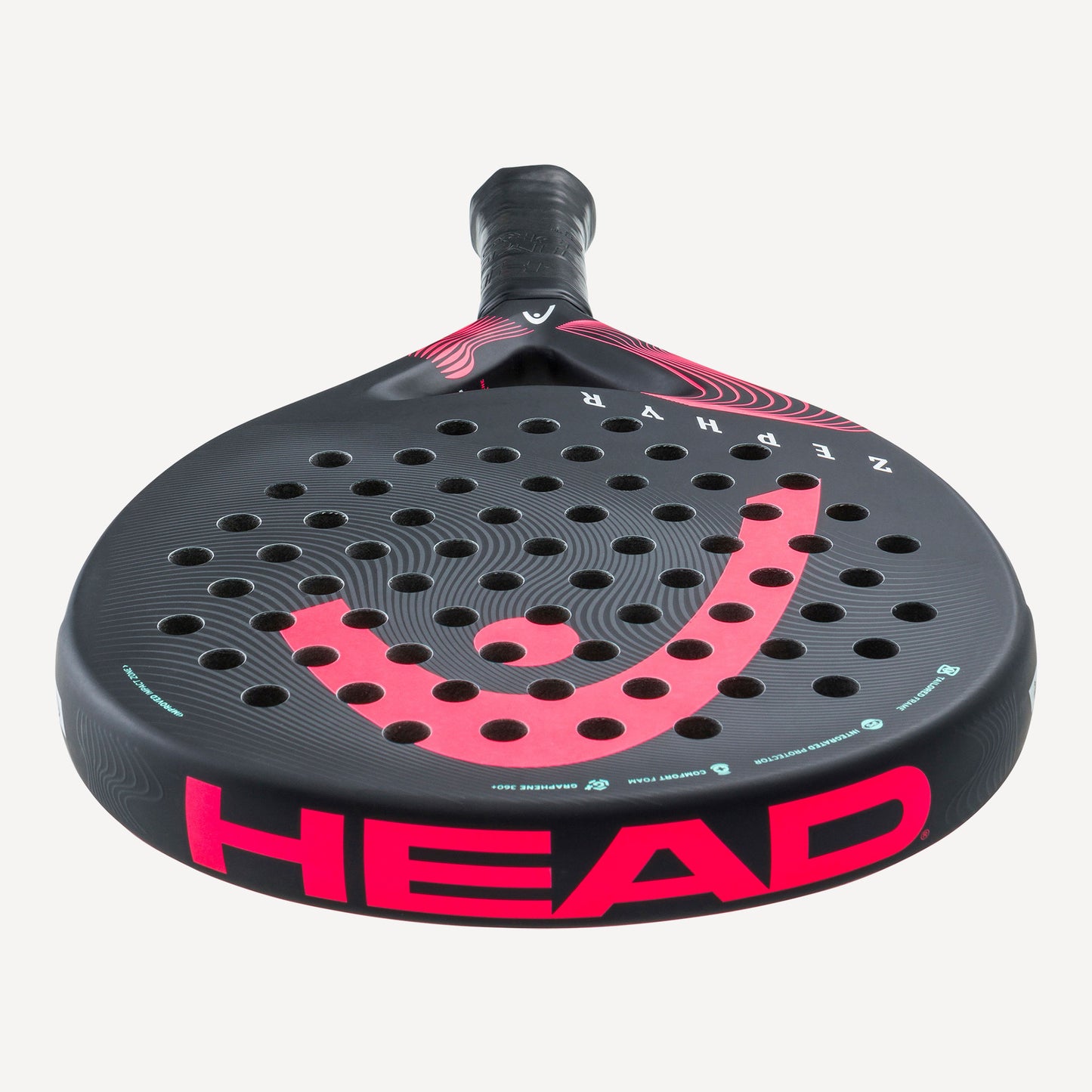 HEAD Zephyr Padel Racket Black/Pink (5)