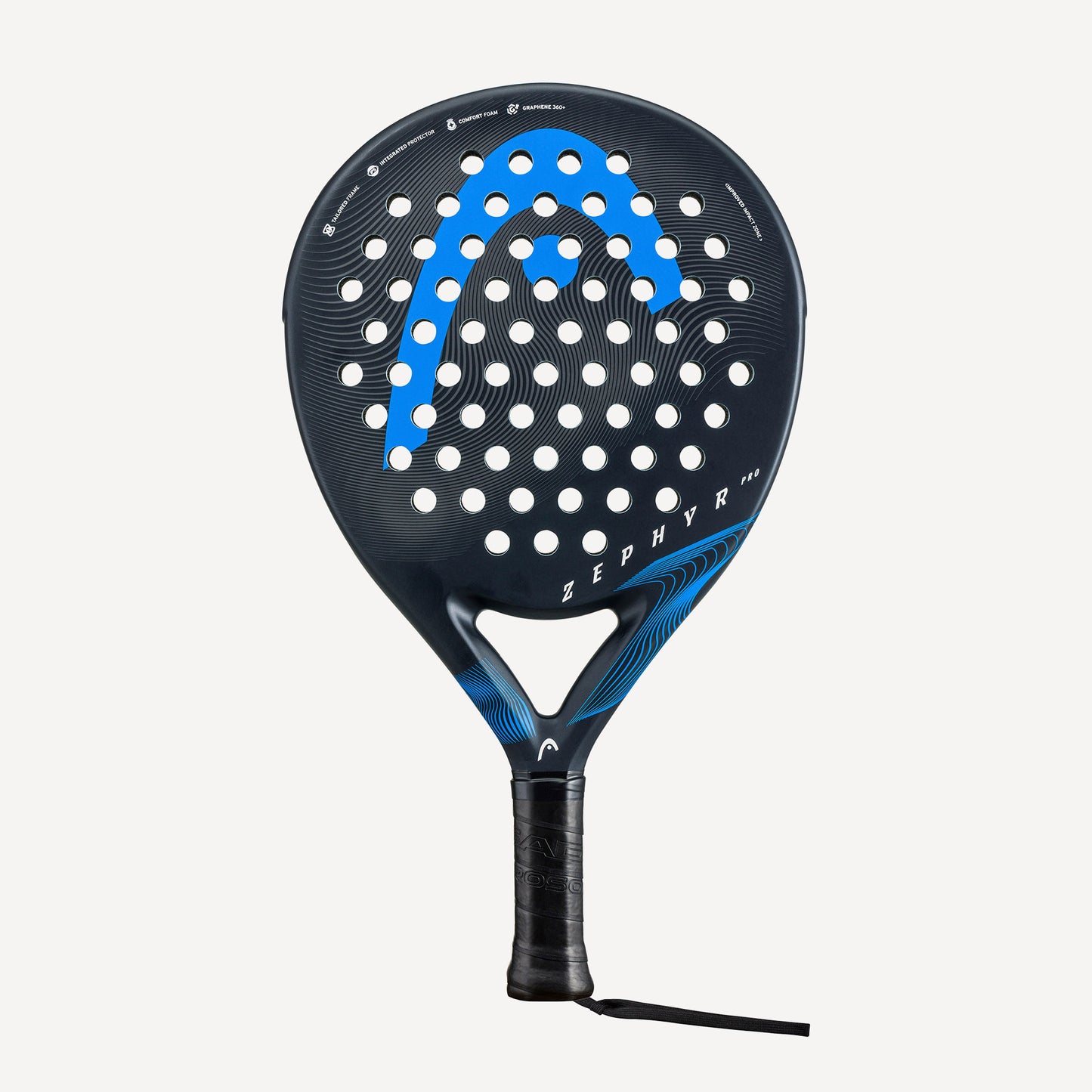 HEAD Zephyr PRO Padel Racket Black/Blue (1)