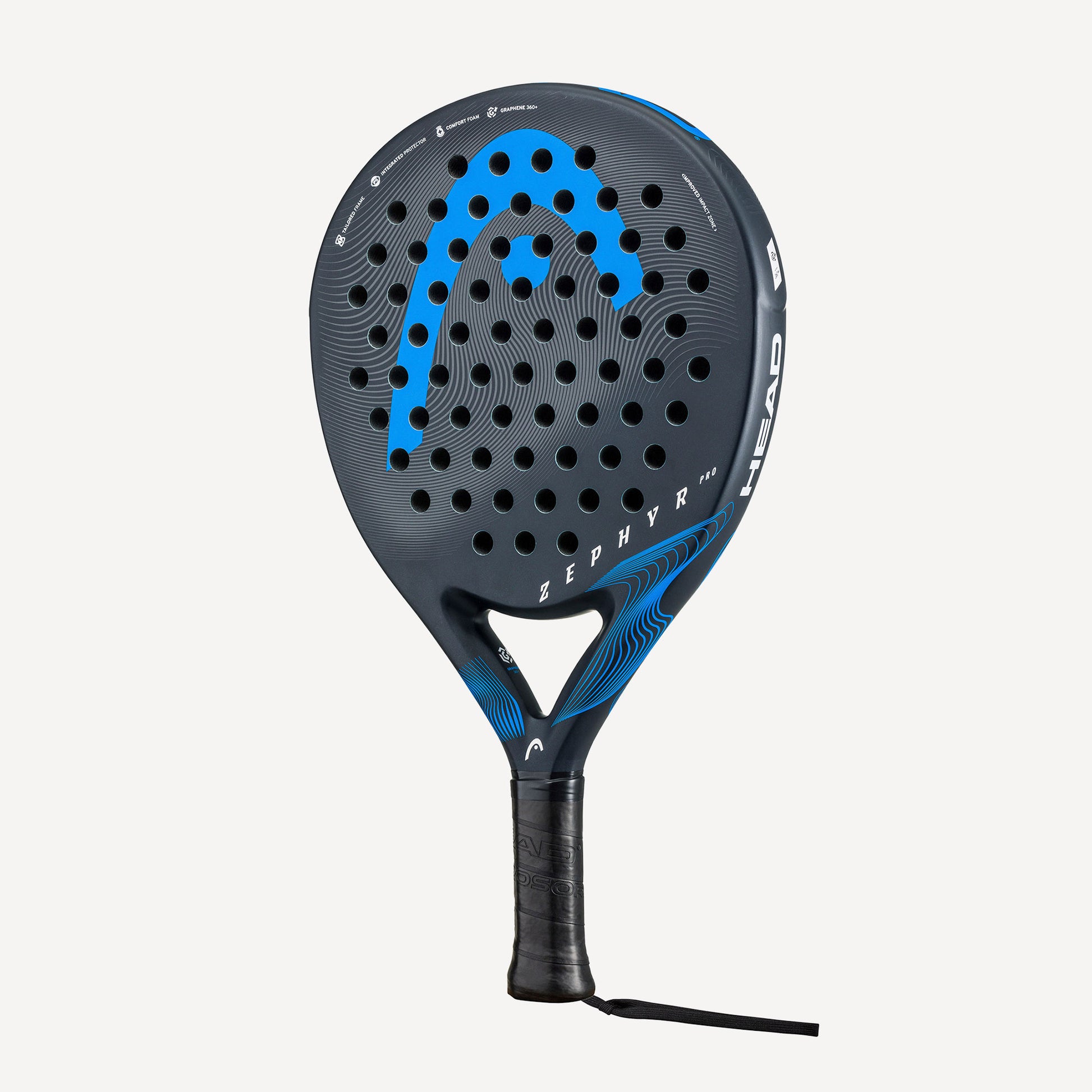 HEAD Zephyr PRO Padel Racket Black/Blue (2)