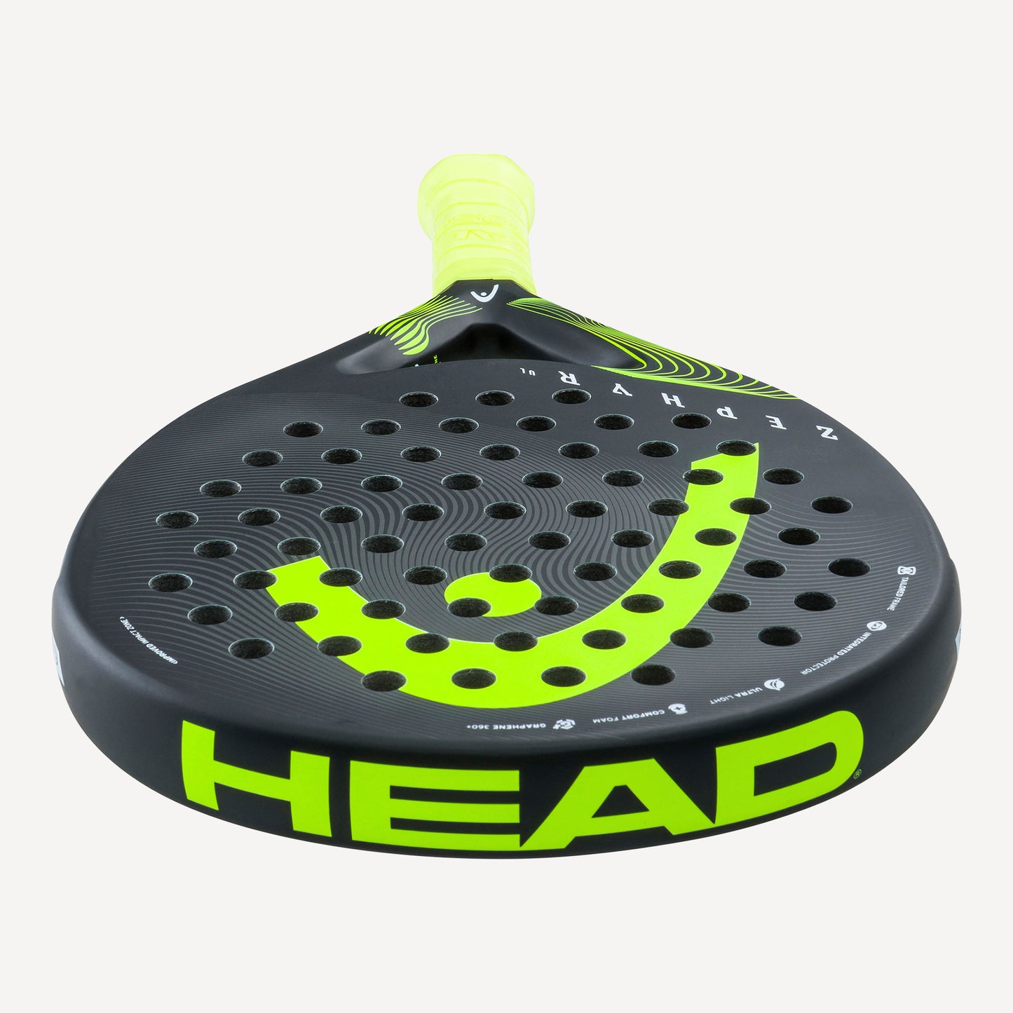 HEAD Zephyr UL Padel Racket Black/Yellow (5)