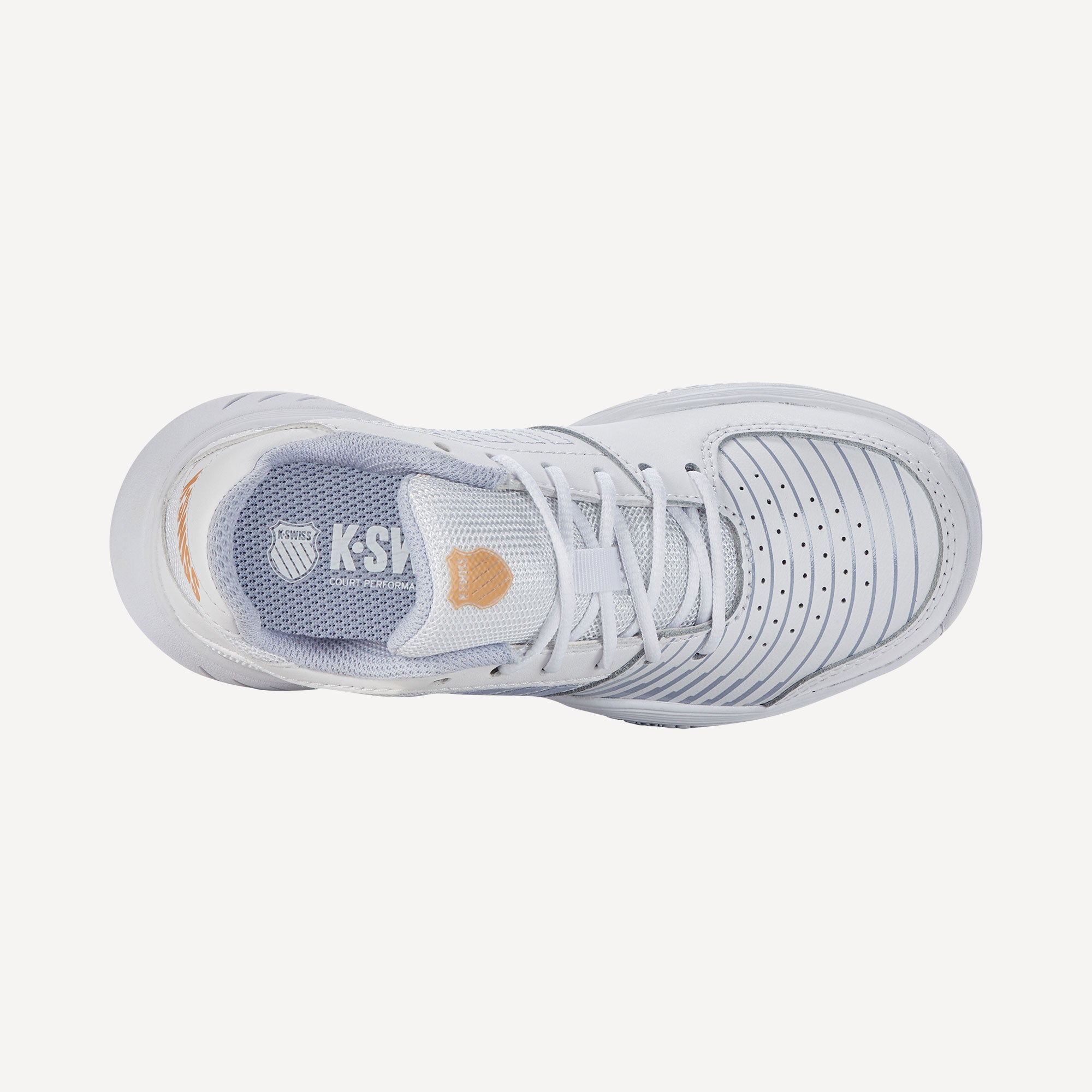 K-Swiss Court Express Kids' Omni Court Tennis Shoes - White (7)