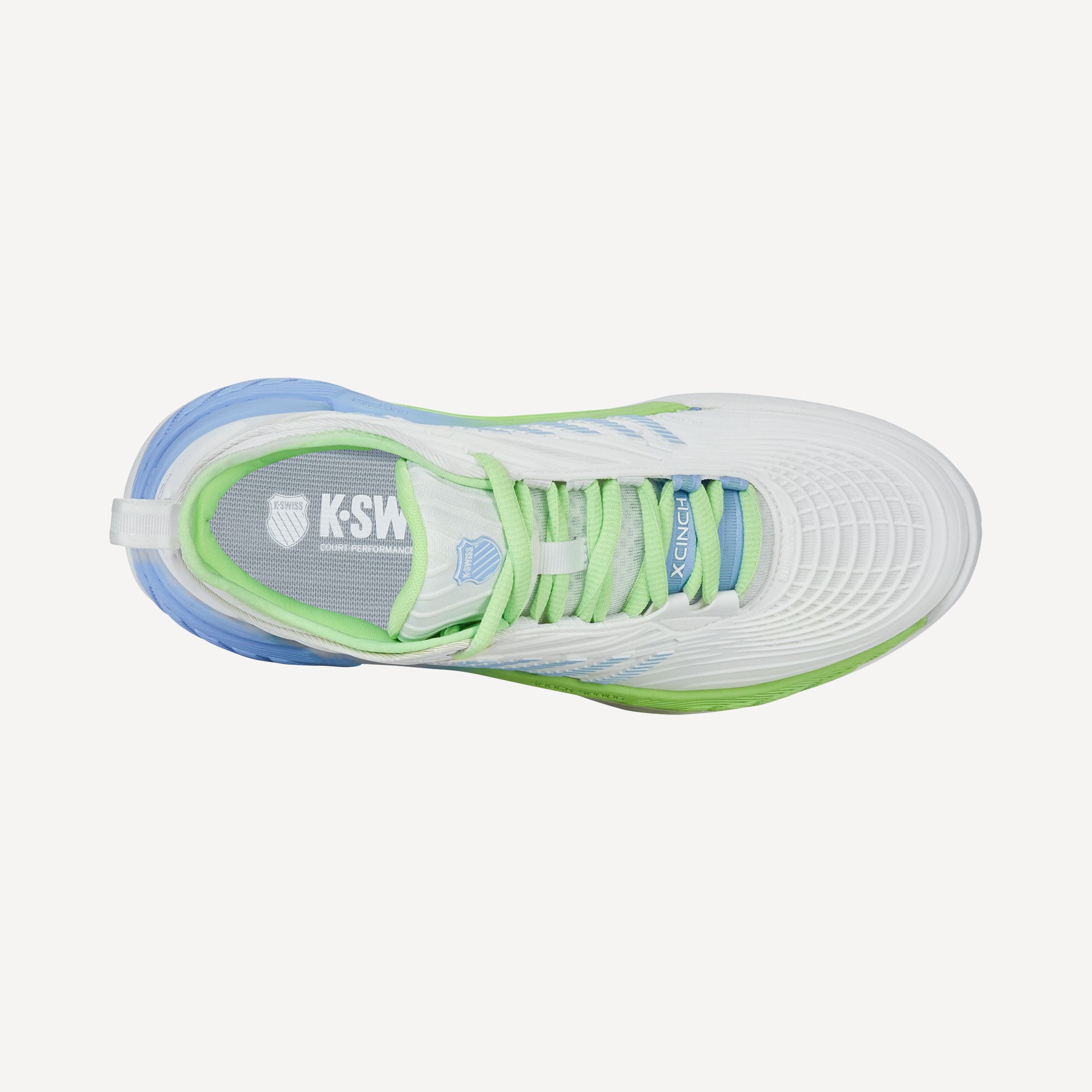 K-Swiss Hypercourt Supreme 2 Women's Clay Court Tennis Shoes - White (6)