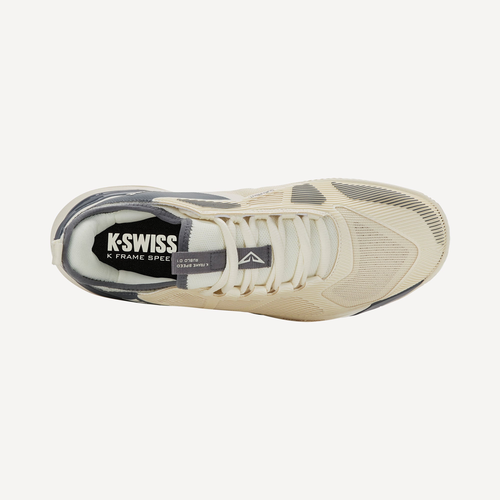 K-Swiss K-Frame Speed Rublo Men's Clay Court Tennis Shoes - Off-white (6)