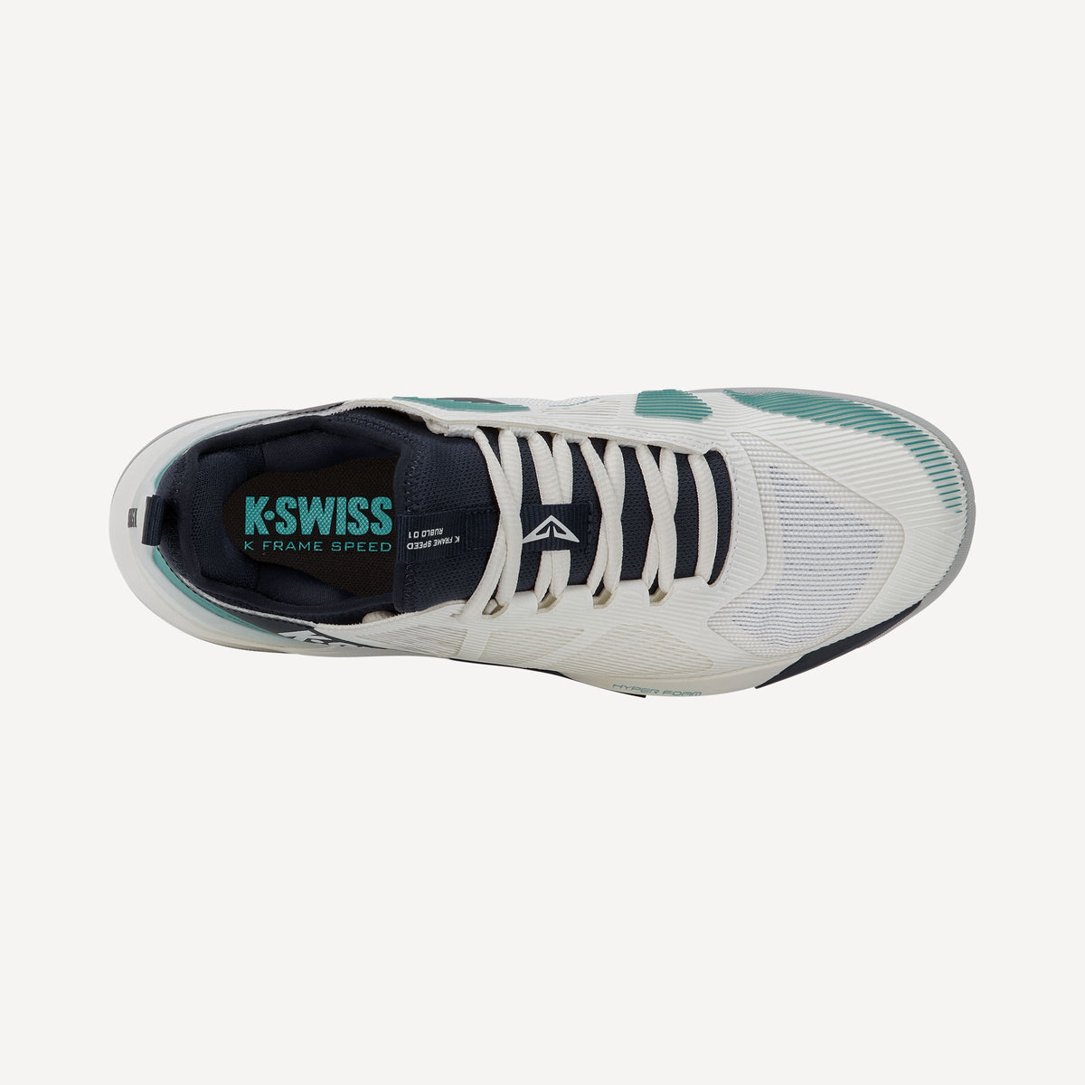 K-Swiss K-Frame Speed Rublo Men's Hard Court Tennis Shoes - White (6)