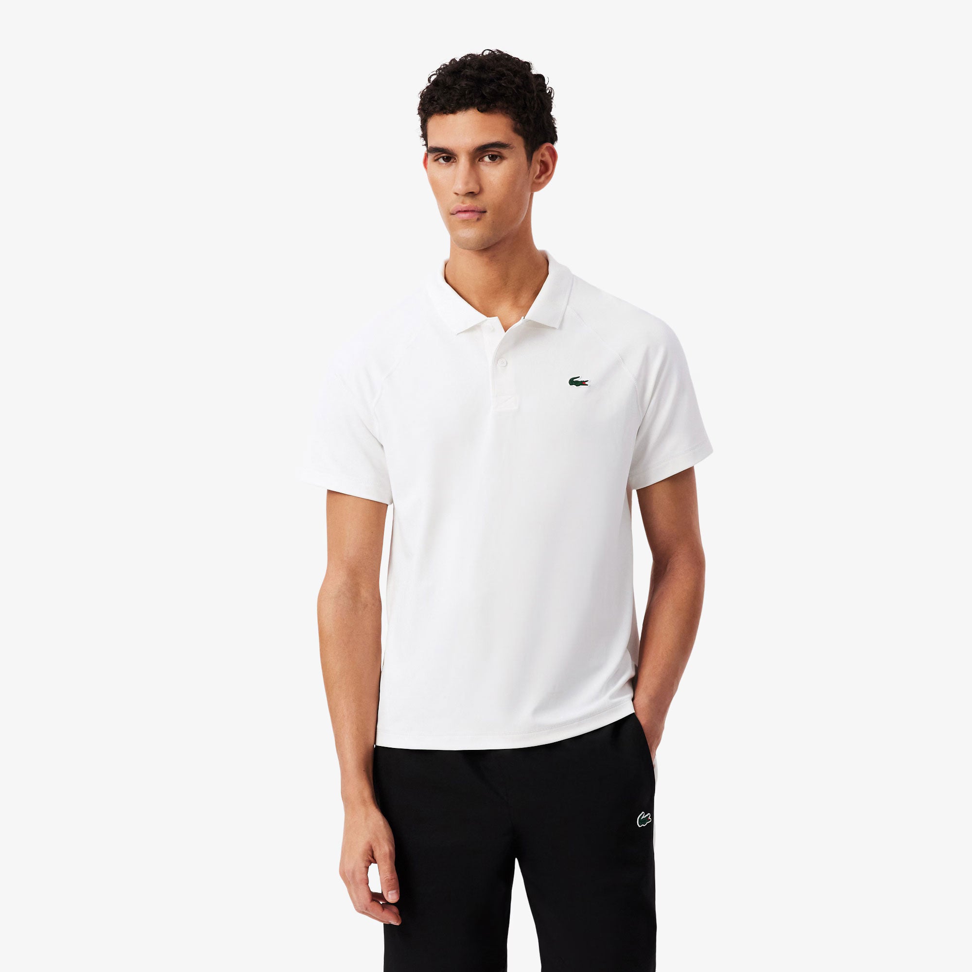Lacoste Essentials Men's Ultra Dry Polo - White (1)
