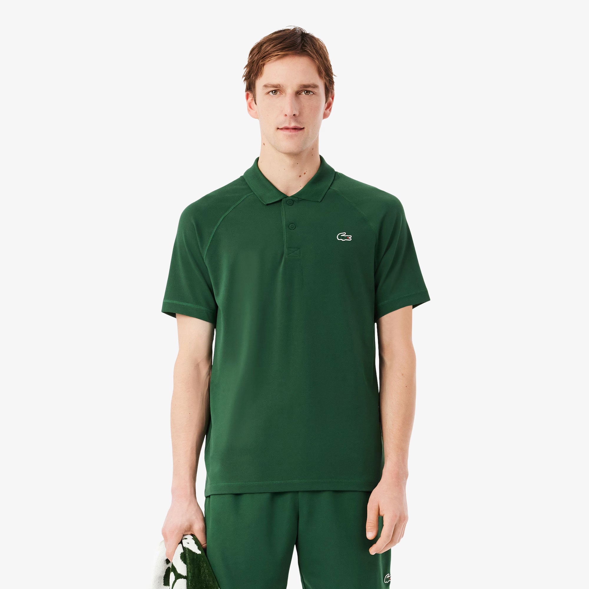 Lacoste Essentials Men's Ultra Dry Polo - Green (1)