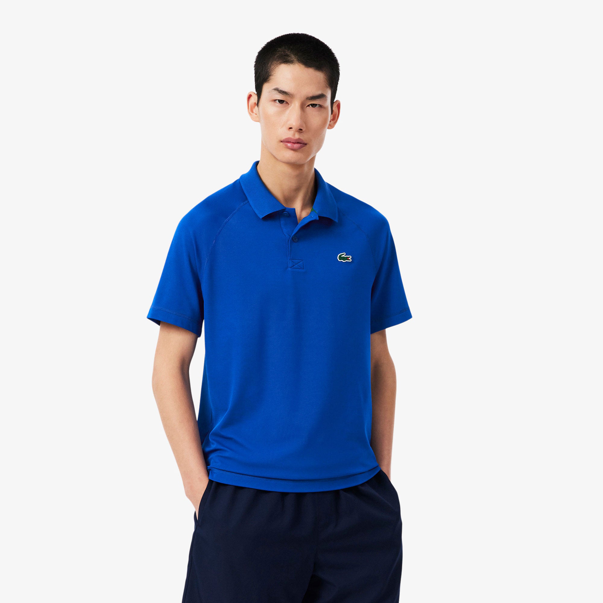 Lacoste Essentials Men's Ultra Dry Polo - Blue (1)
