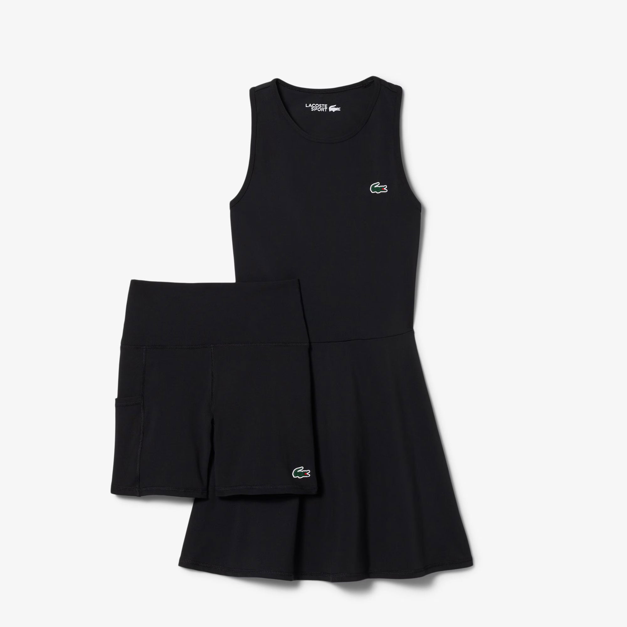 Lacoste Essentials Women's Ultra Dry Tennis Dress - Black (5)