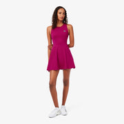 Lacoste Essentials Women's Ultra Dry Tennis Dress - Pink (1)