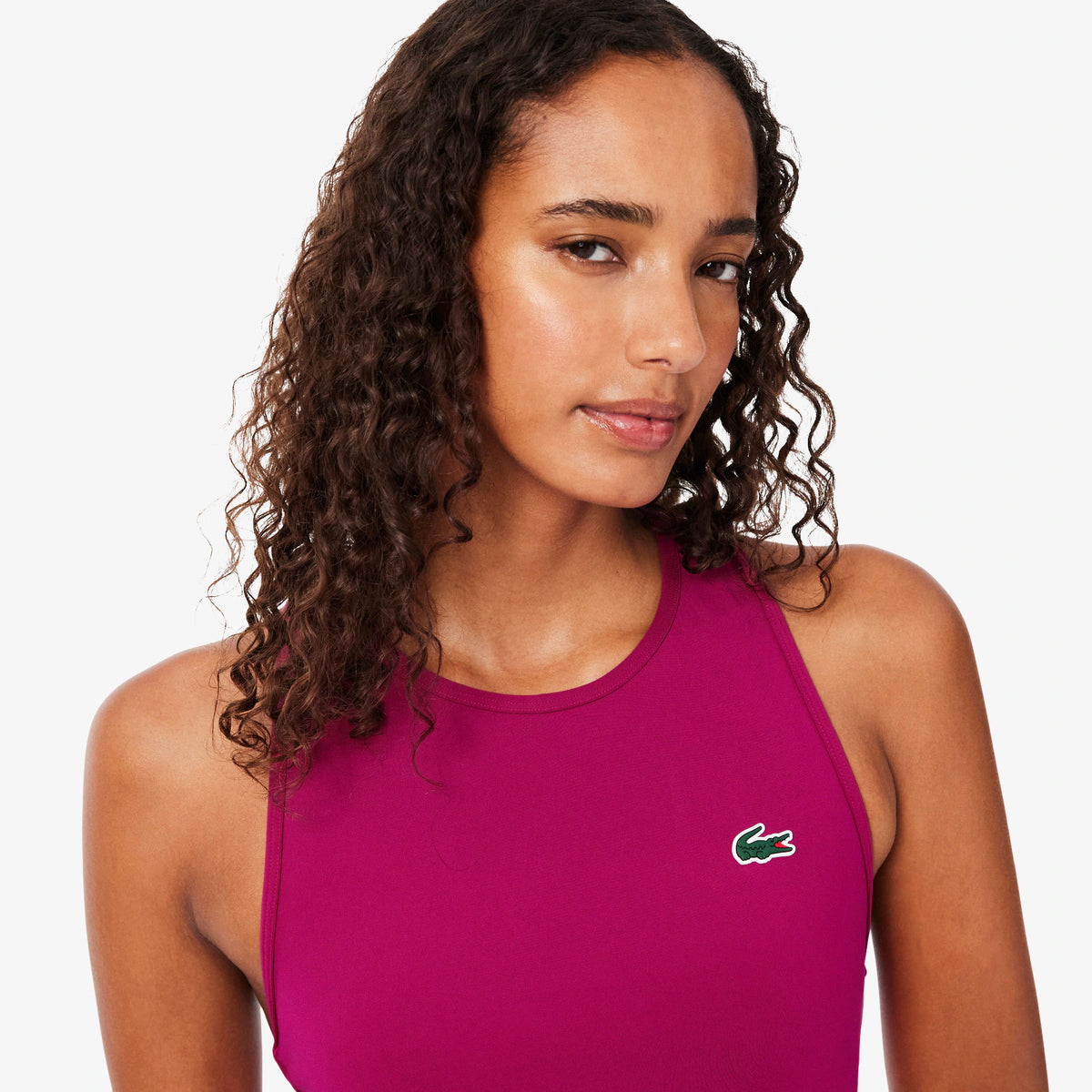 Lacoste Essentials Women's Ultra Dry Tennis Dress - Pink (4)