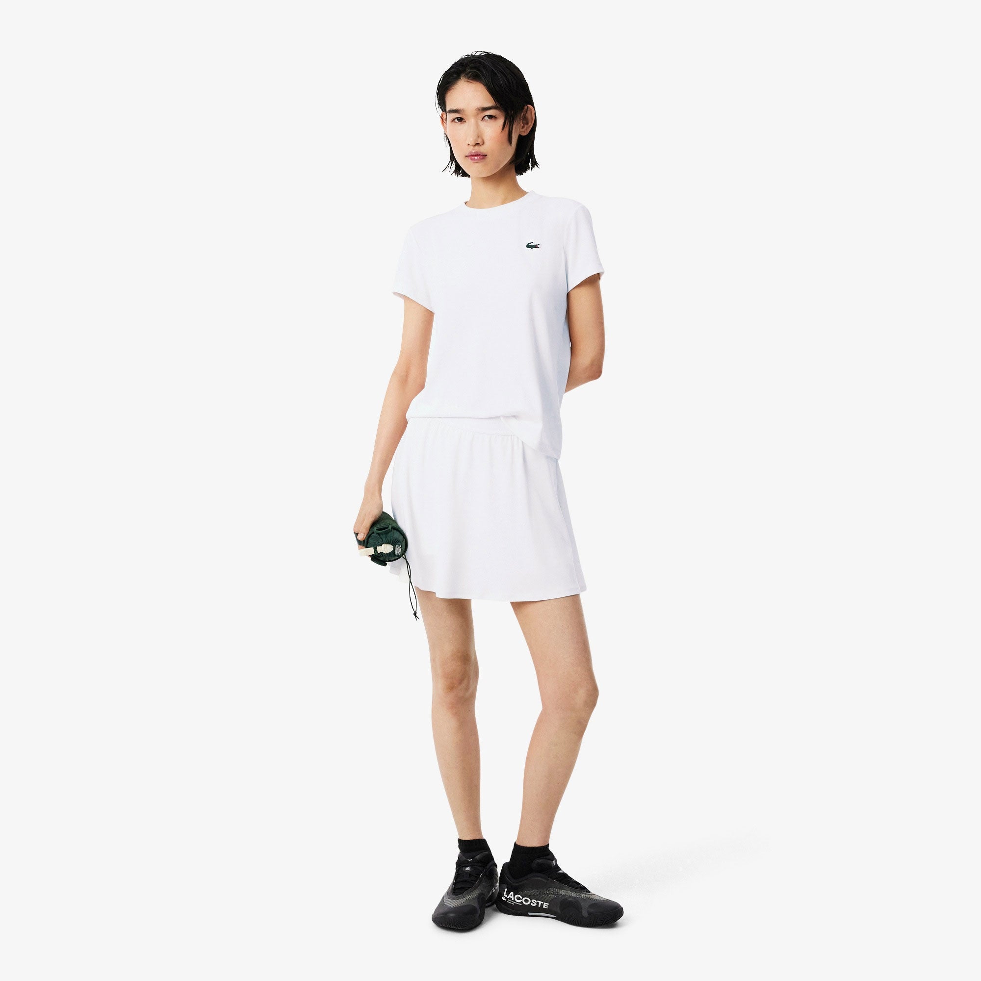 Lacoste Essentials Women's Ultra Dry Tennis Skirt - White (1)