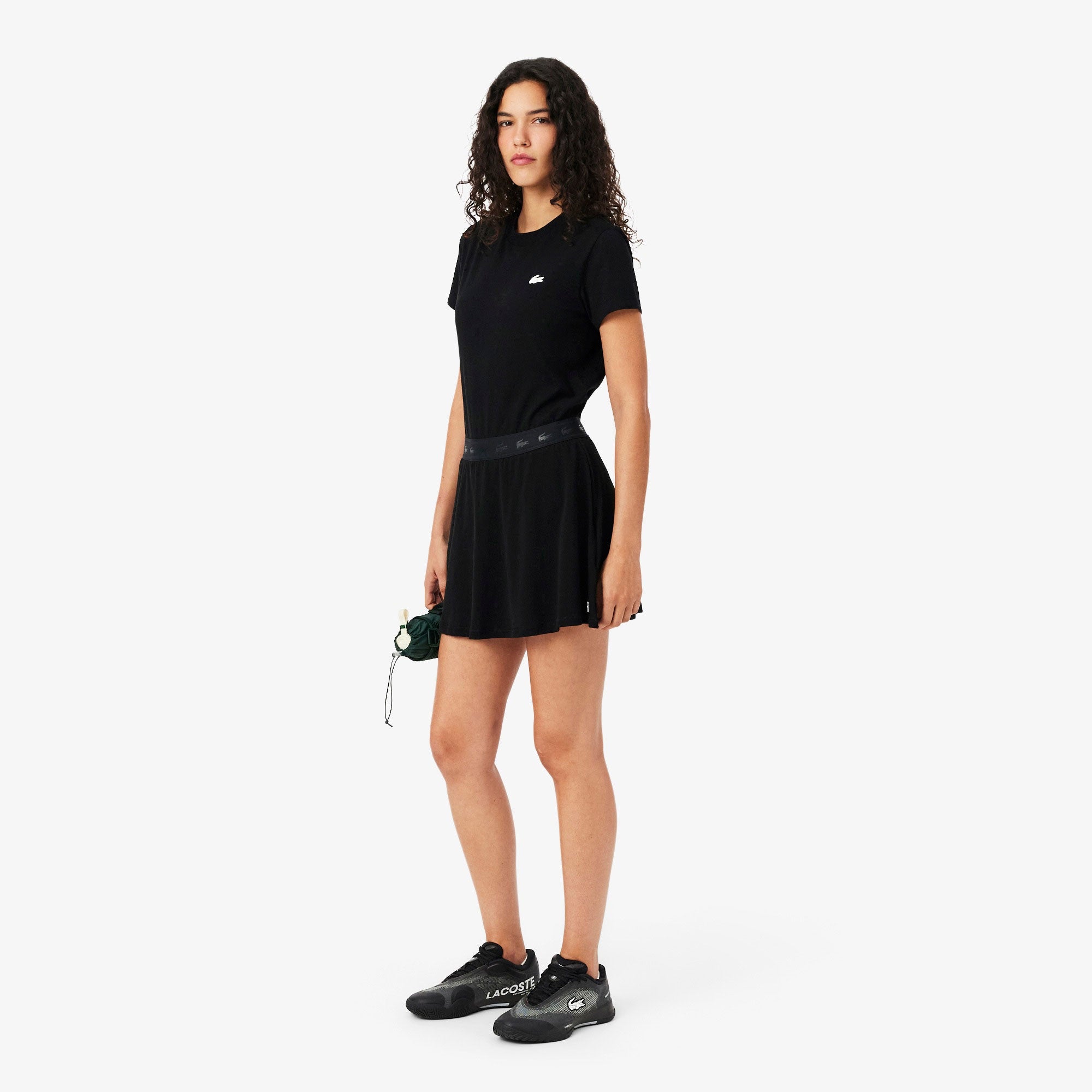 Lacoste Essentials Women's Ultra Dry Tennis Skirt - Black (2)