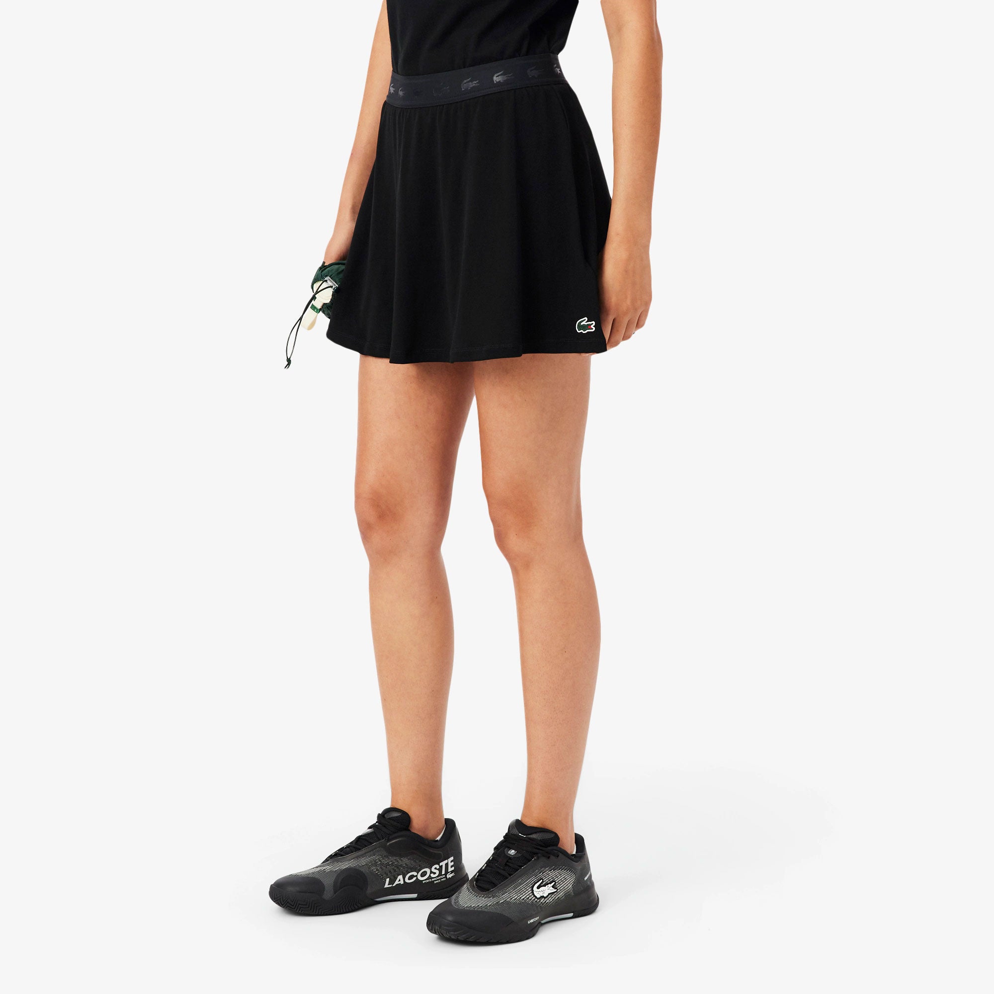 Lacoste Essentials Women's Ultra Dry Tennis Skirt - Black (3)