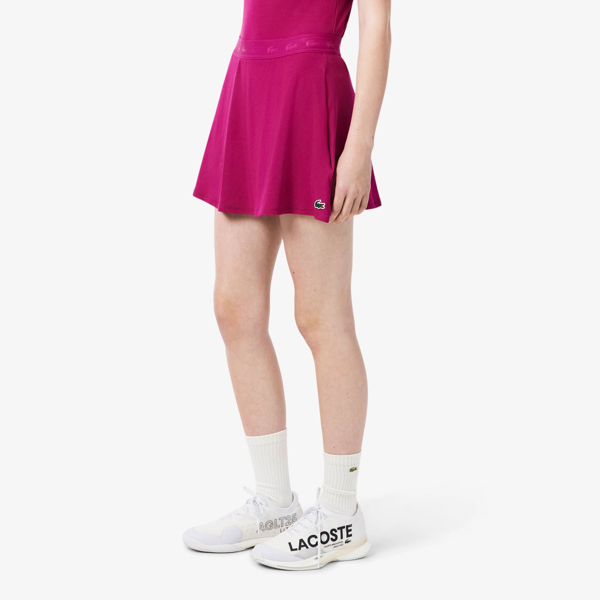 Lacoste Essentials Women's Ultra Dry Tennis Skirt - Pink (3)