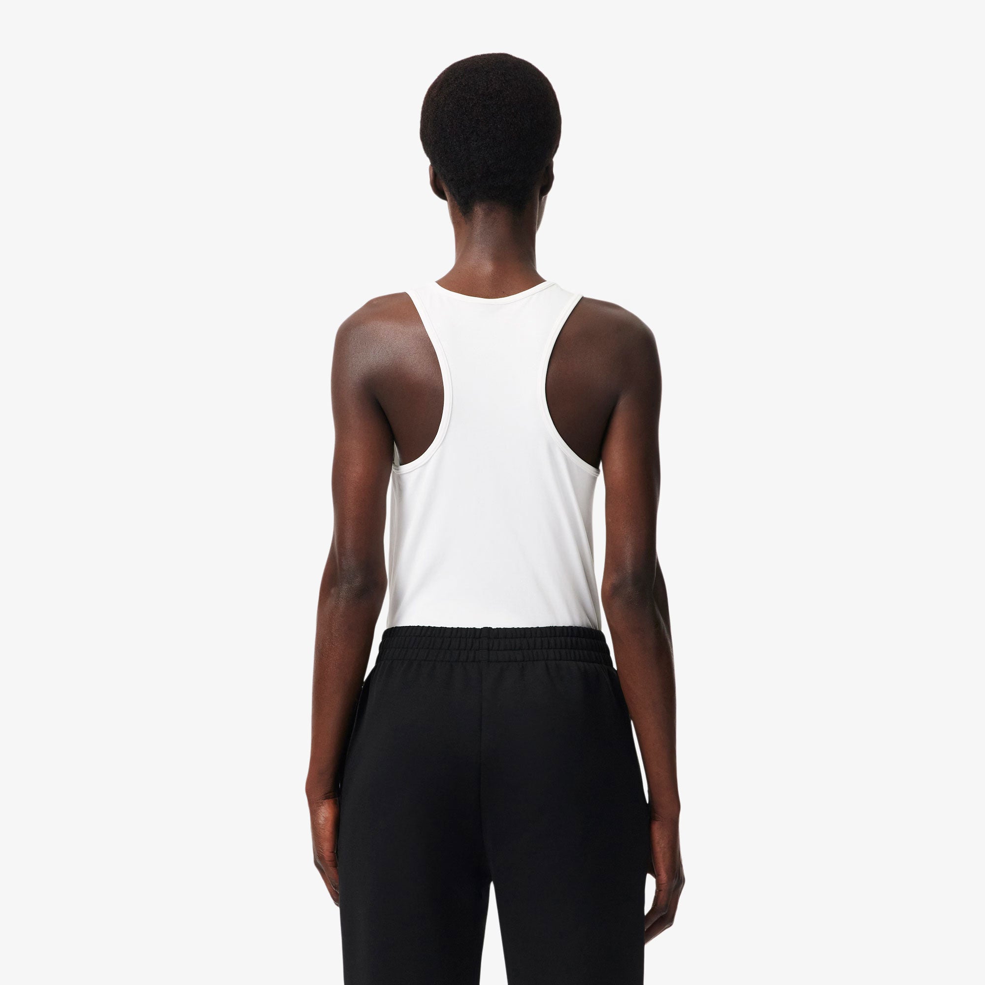 Lacoste Essentials Women's Ultra Dry Tennis Tank Top - White (2)