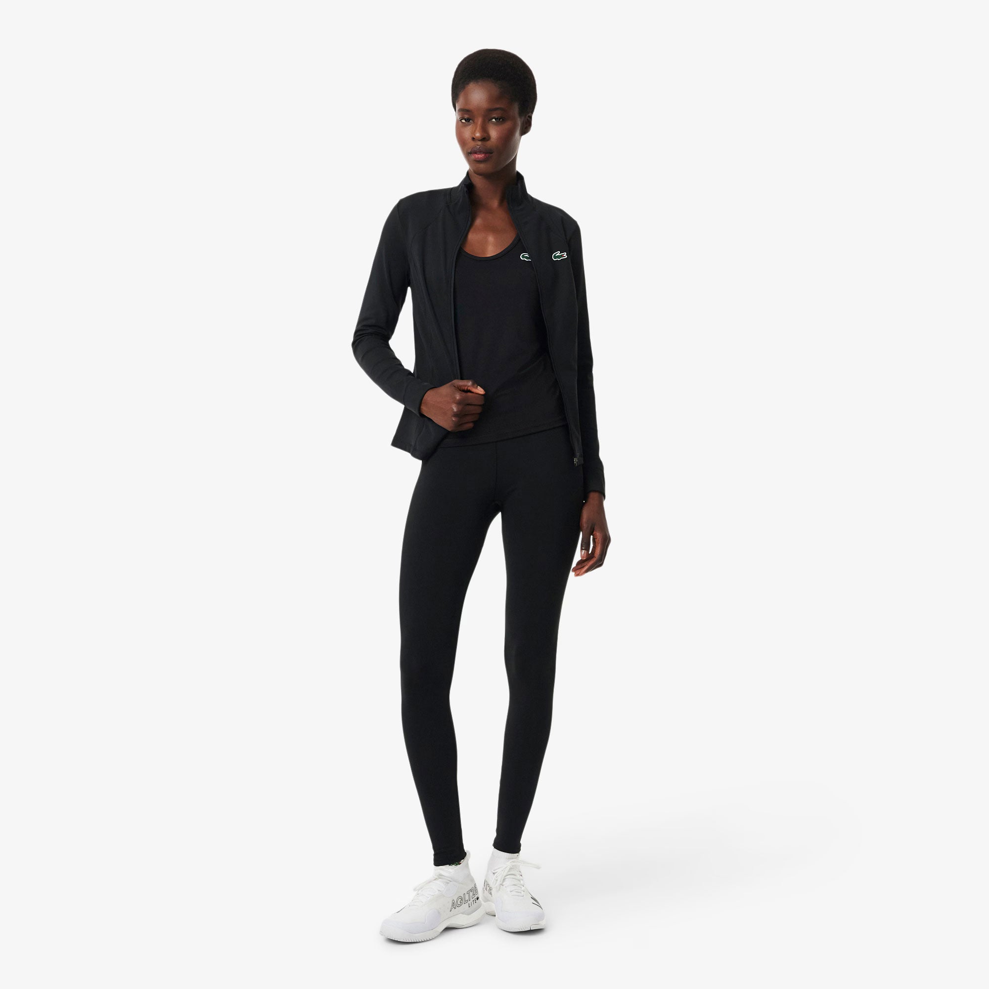 Lacoste Essentials Women's Ultra Dry Tennis Tank Top - Black (3)