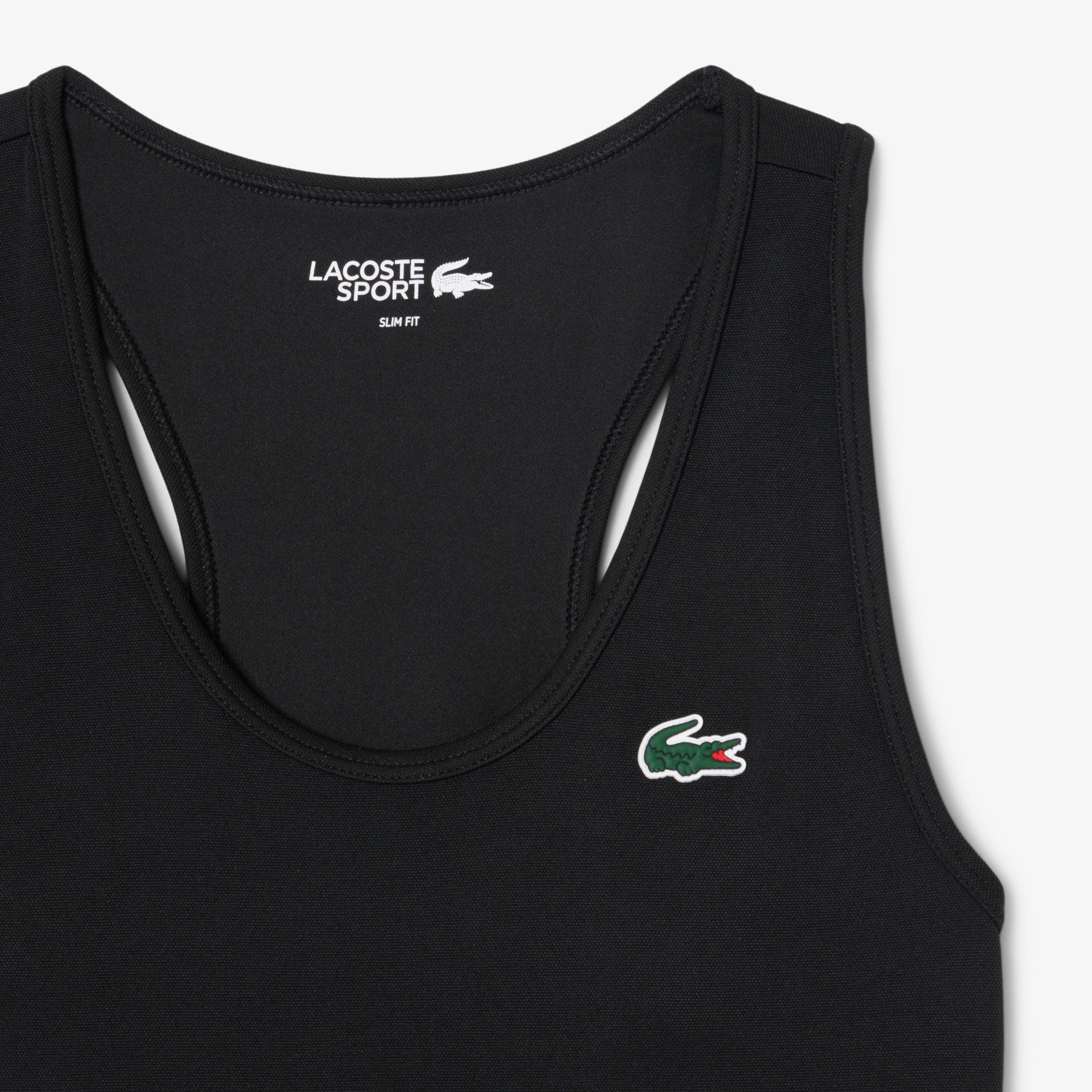 Lacoste Essentials Women's Ultra Dry Tennis Tank Top - Black (5)