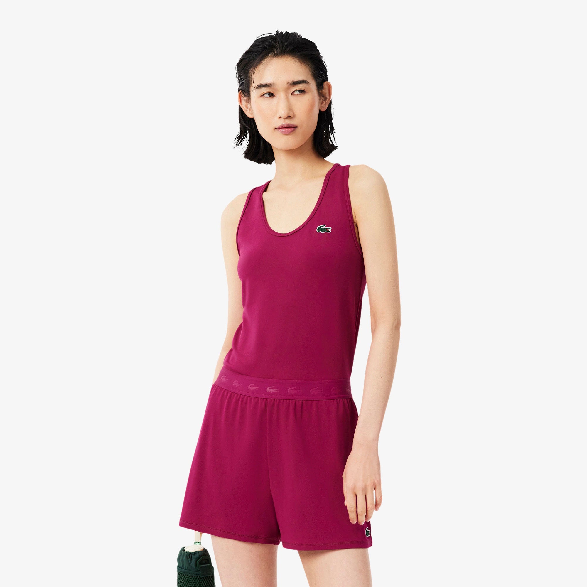 Lacoste Essentials Women's Ultra Dry Tennis Tank Top - Pink (1)