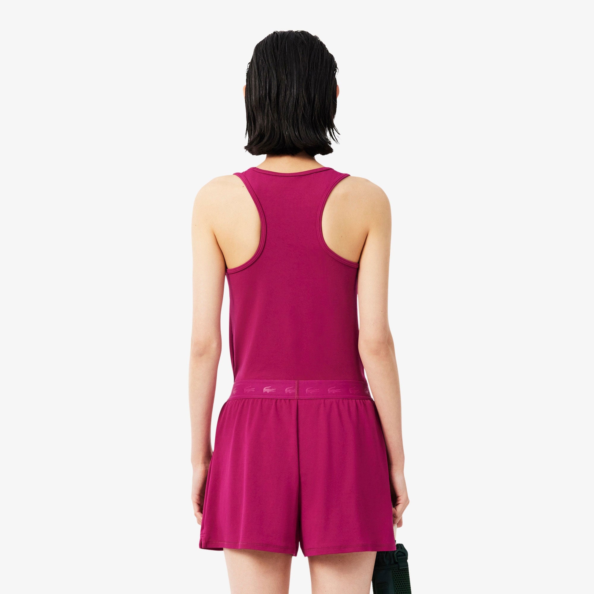 Lacoste Essentials Women's Ultra Dry Tennis Tank Top - Pink (2)