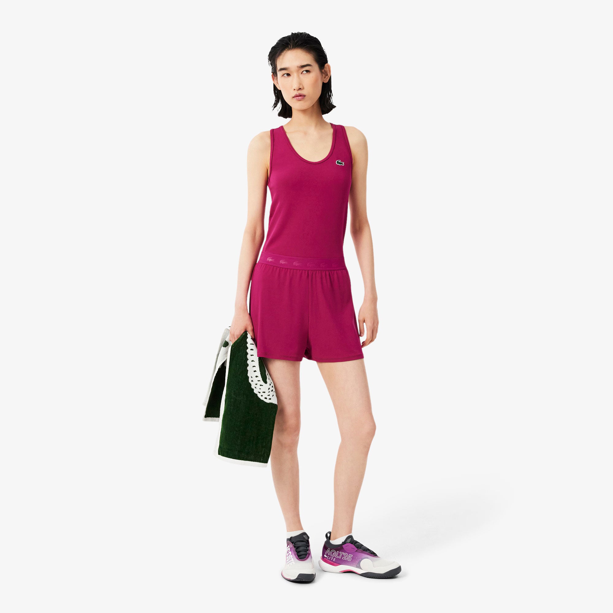 Lacoste Essentials Women's Ultra Dry Tennis Tank Top - Pink (3)