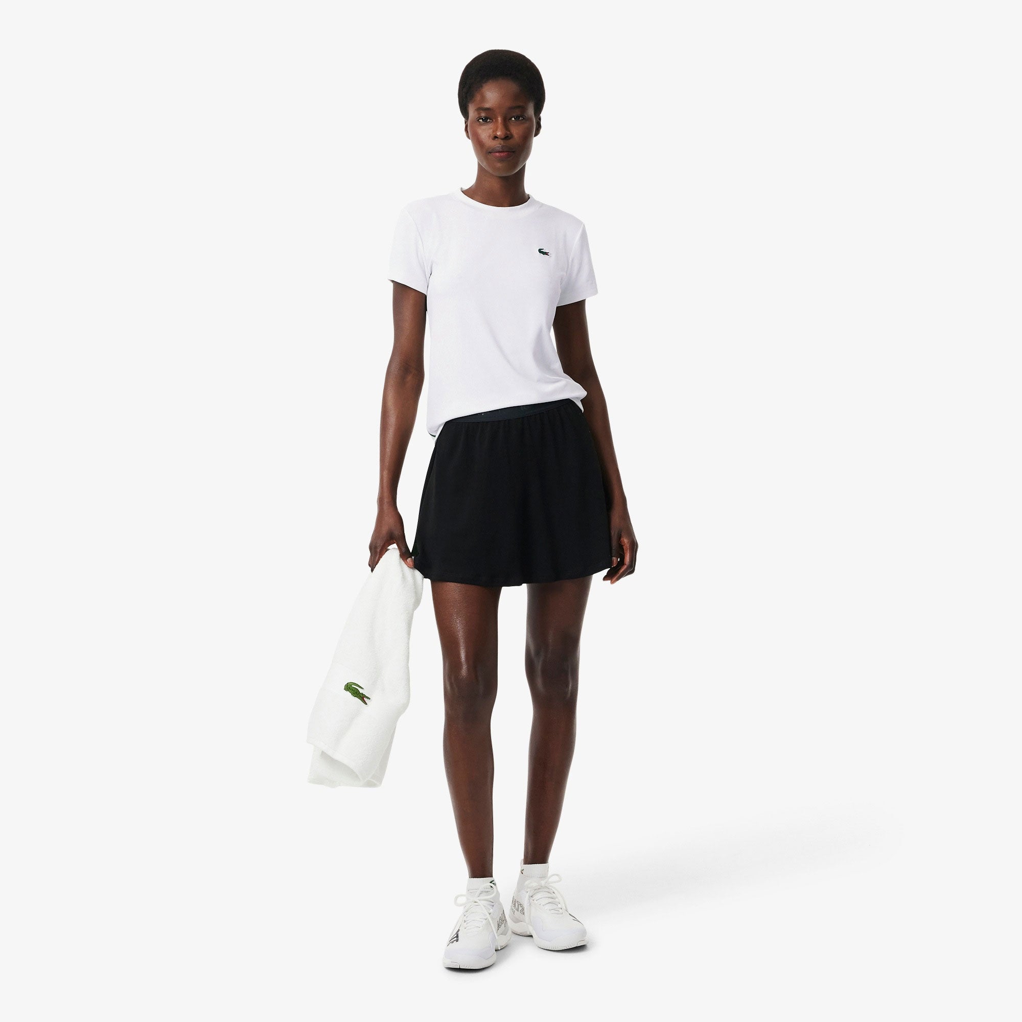 Lacoste Essentials Women's Ultra Dry Tennis Top - White (3)