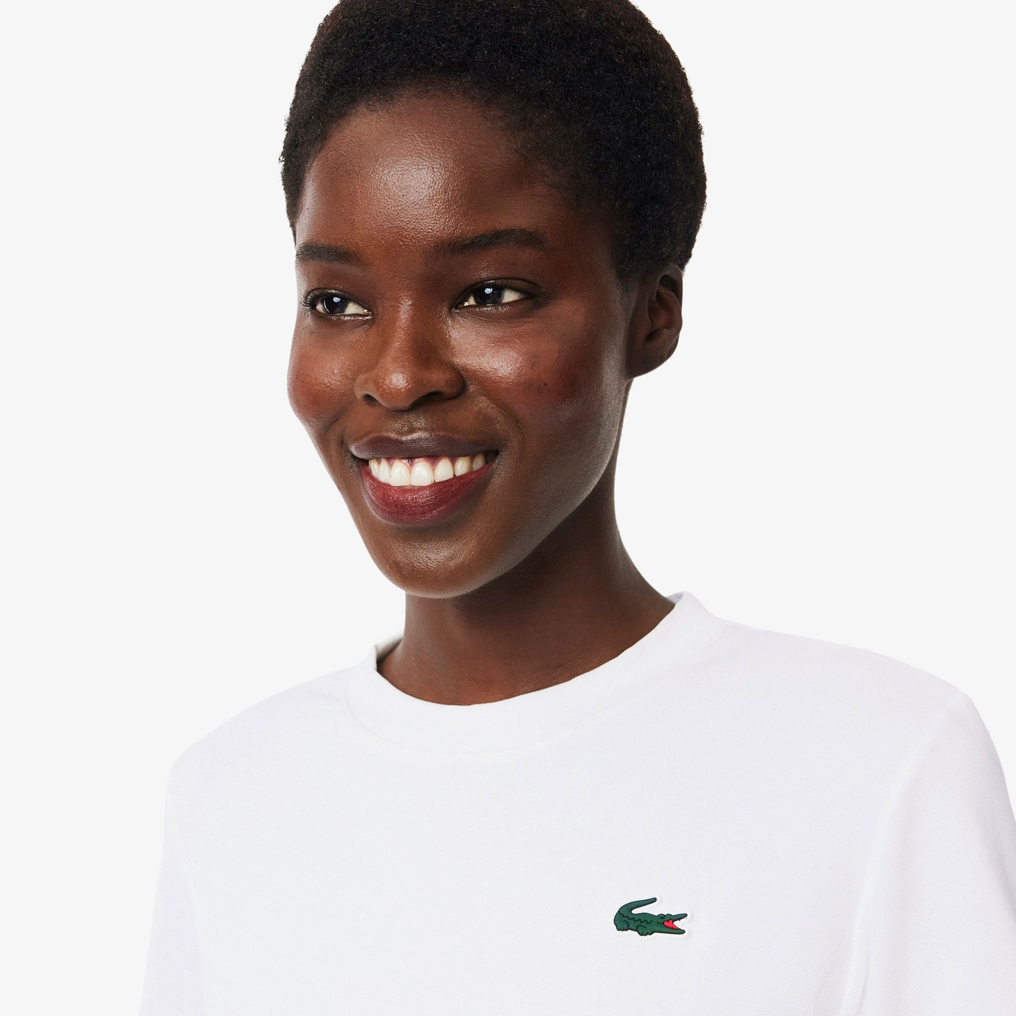 Lacoste Essentials Women's Ultra Dry Tennis Top - White (4)