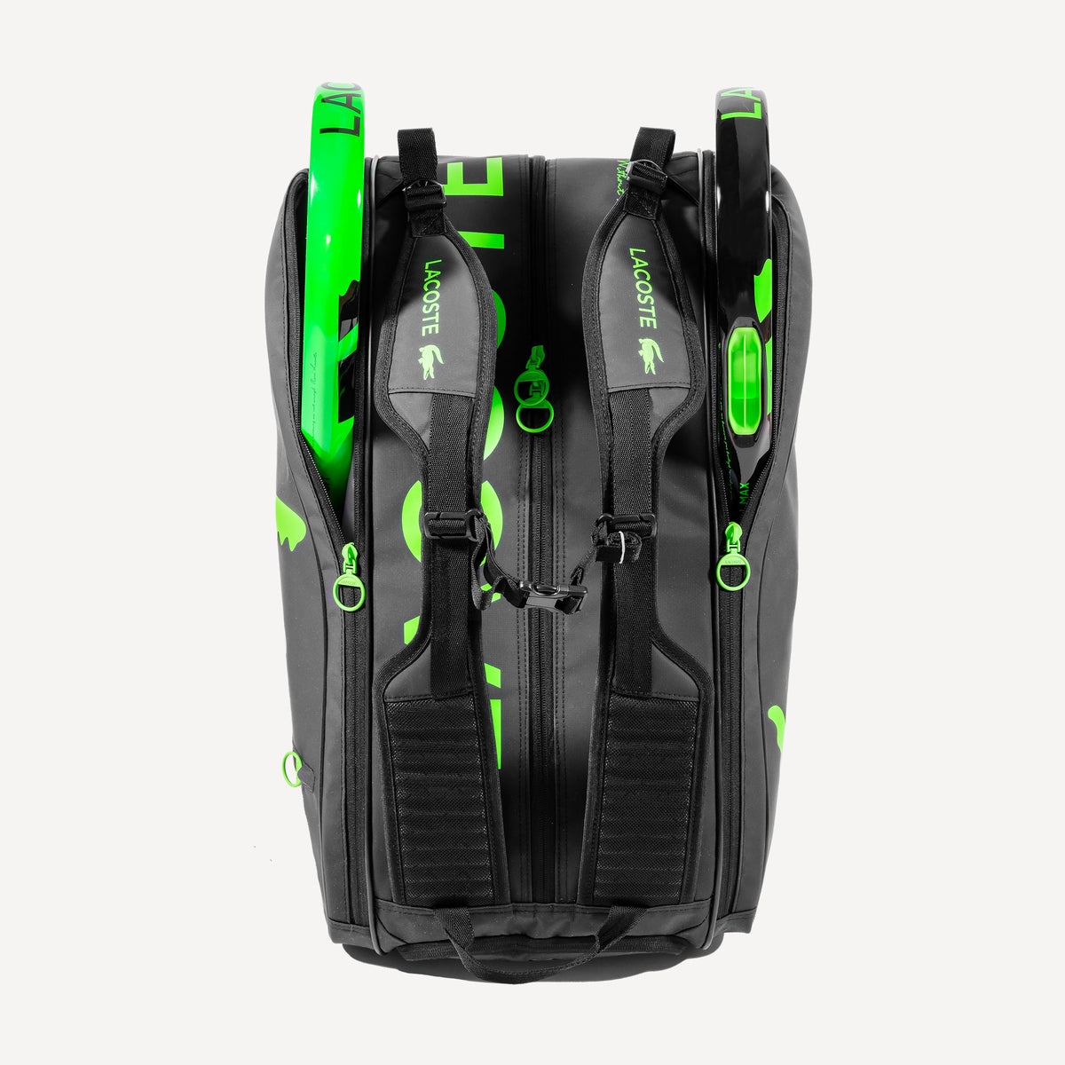 Lacoste L-Paletero Padel Bag - Black/Green (2)