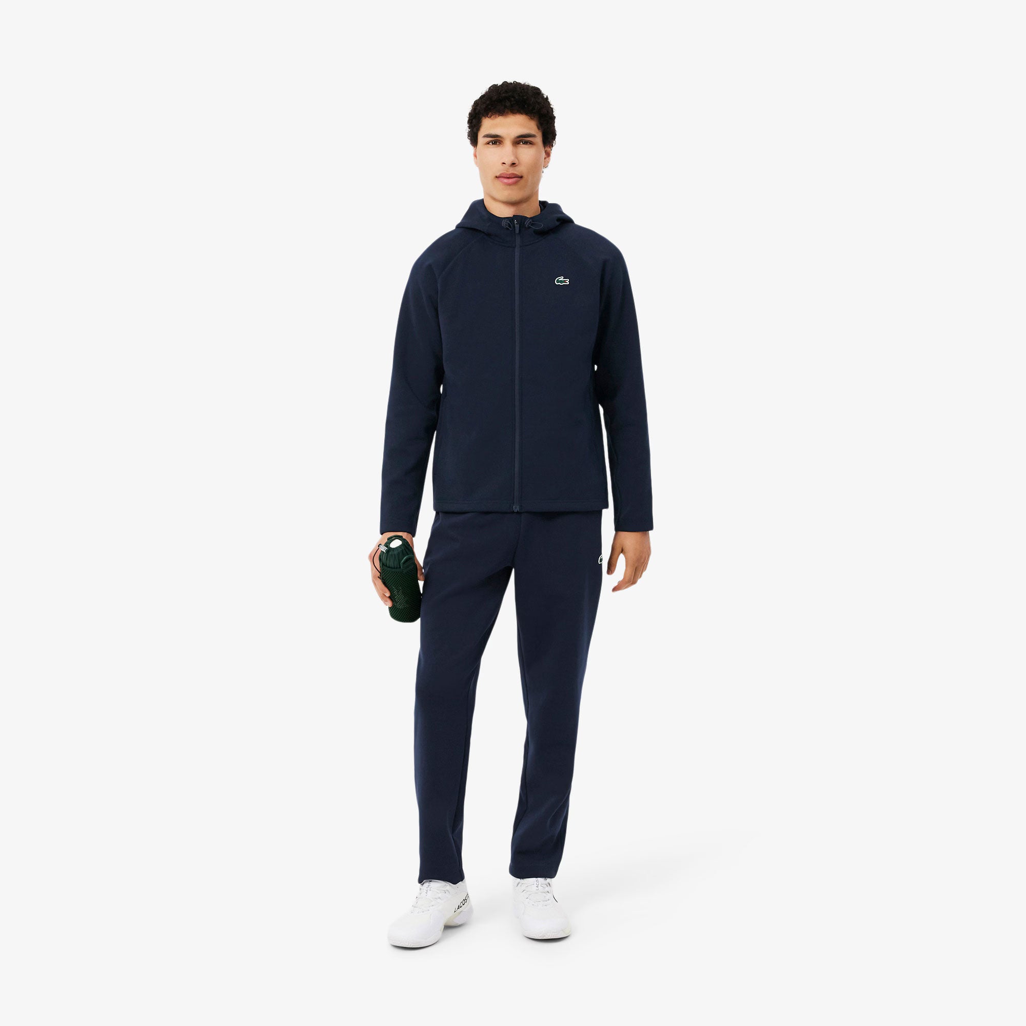 Lacoste Men's Breathable Stretch Full-Zip Tennis Hoodie - Navy (3)