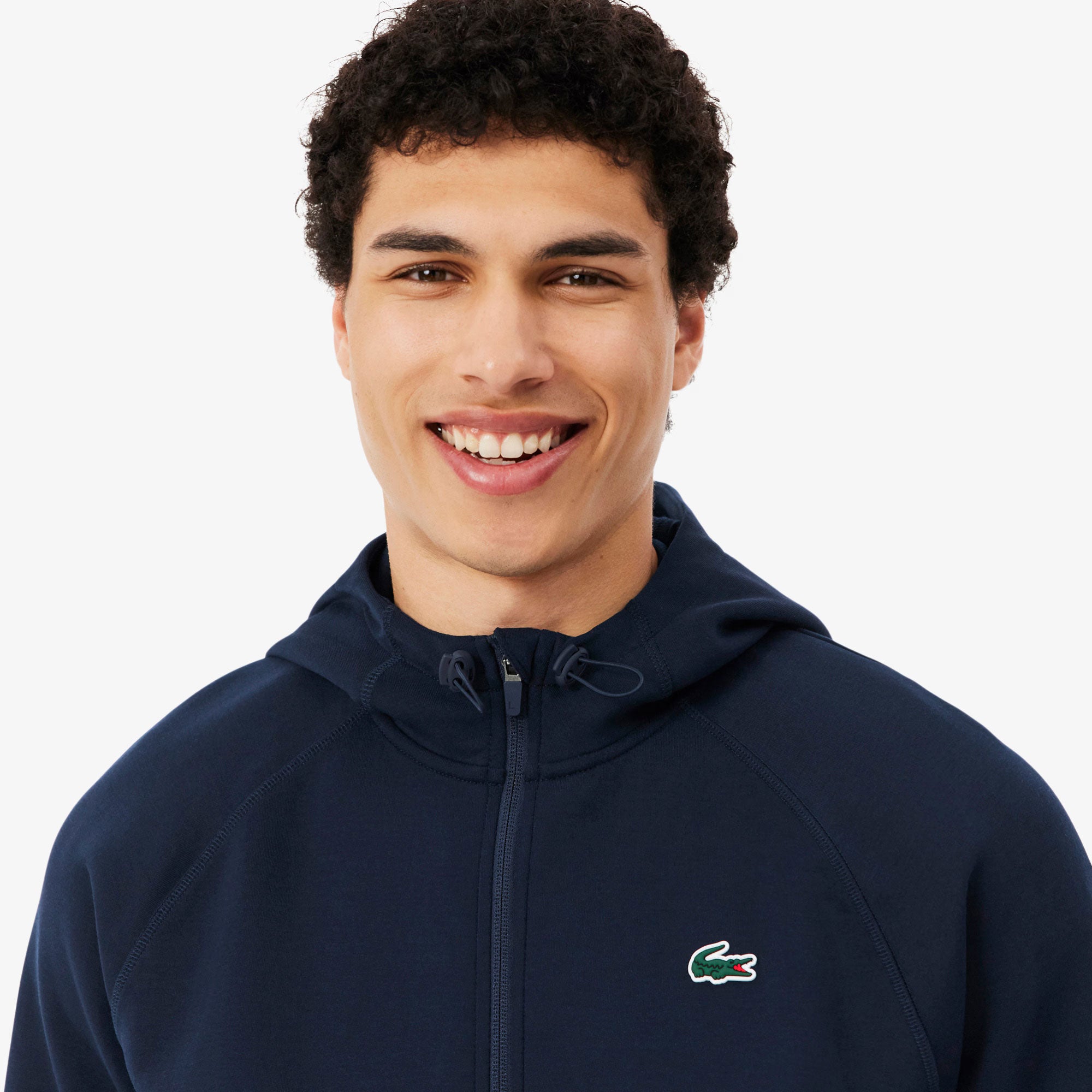 Lacoste Men's Breathable Stretch Full-Zip Tennis Hoodie - Navy (4)