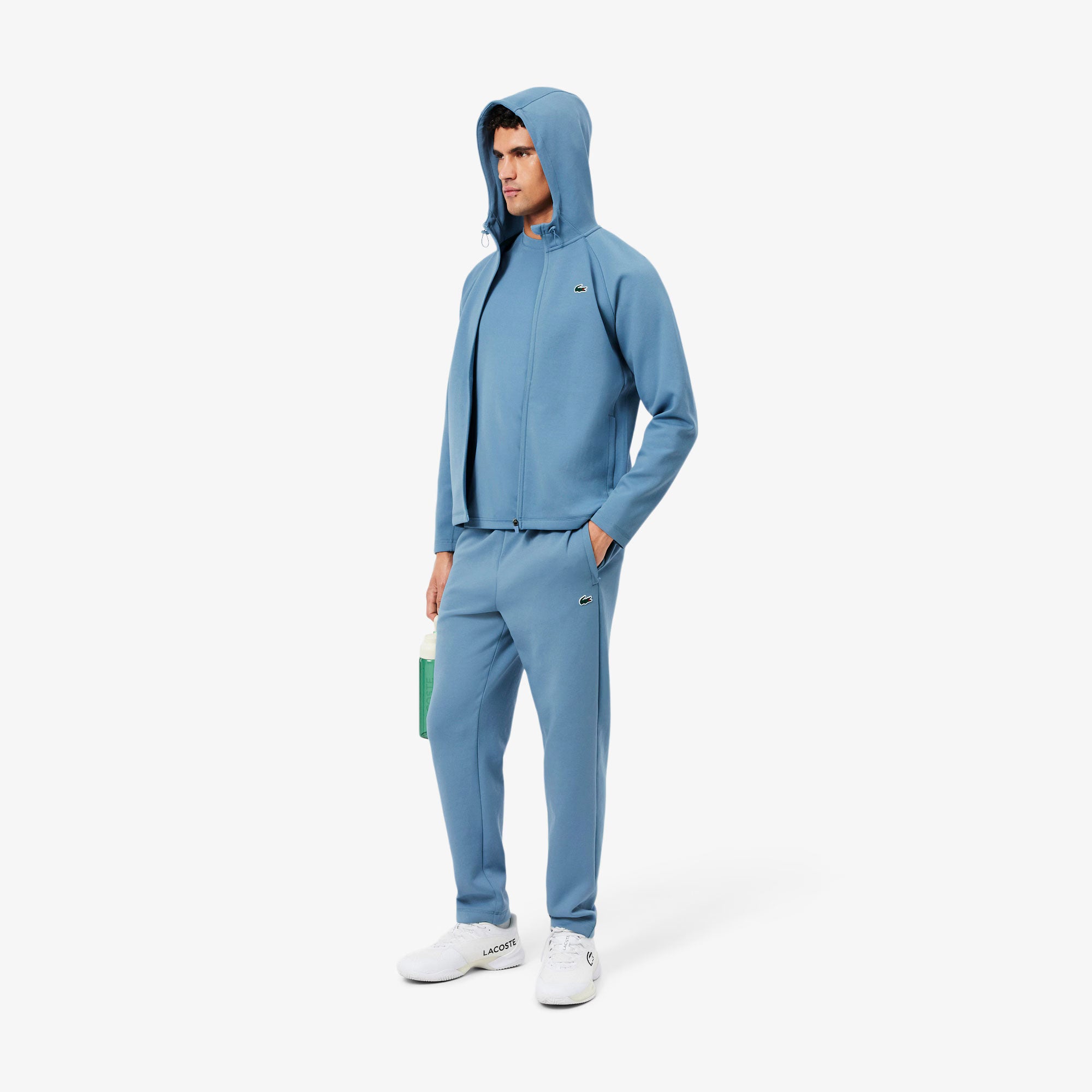 Lacoste Men's Breathable Stretch Full-Zip Tennis Hoodie - Blue (3)
