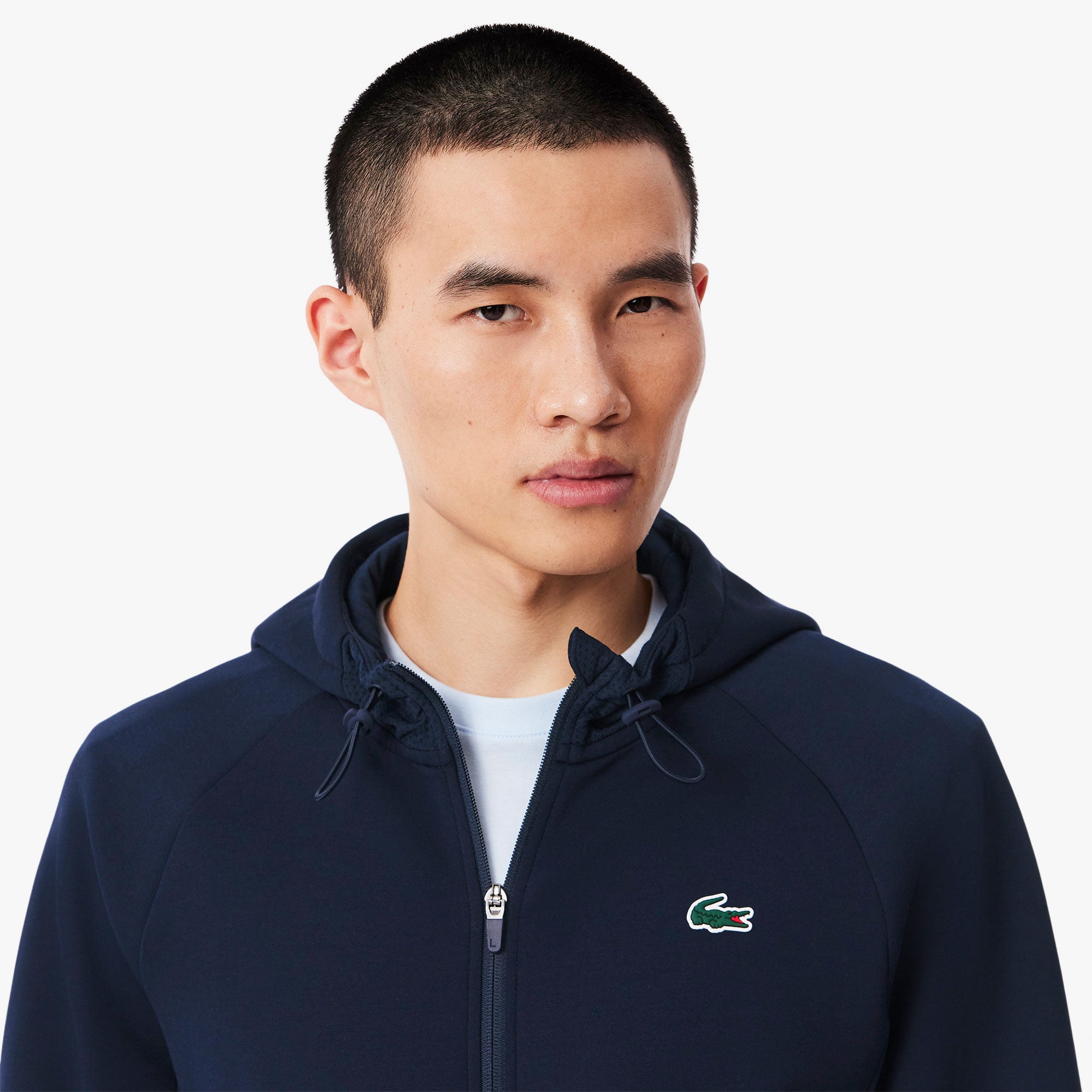 Lacoste Men's Mesh Tennis Hoody - Dark Blue (3)