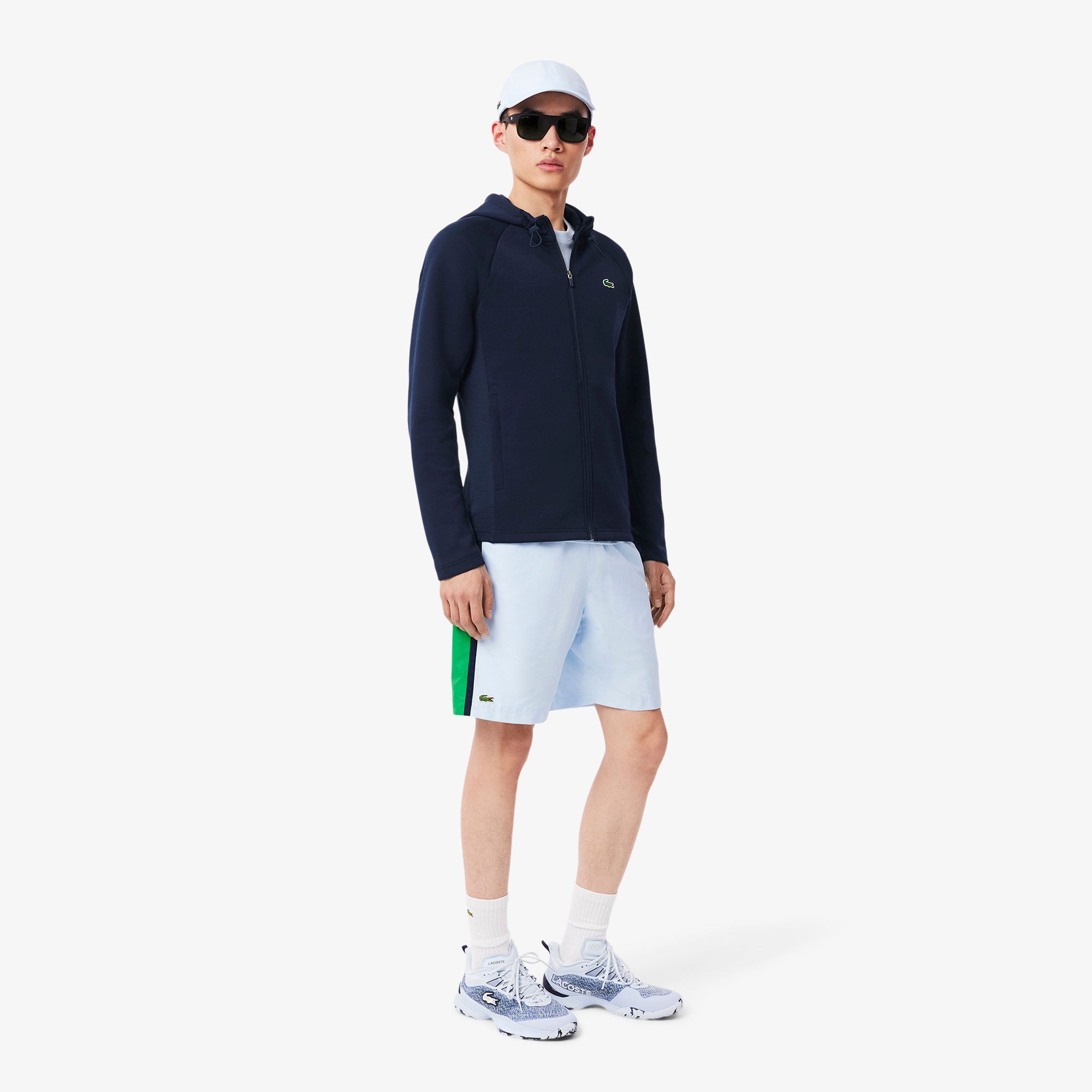 Lacoste Men's Mesh Tennis Hoody - Dark Blue (4)