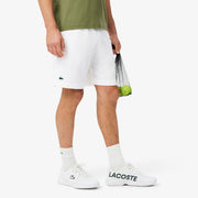 Lacoste Men's Technical Woven 9-Inch Tennis Shorts - White (1)