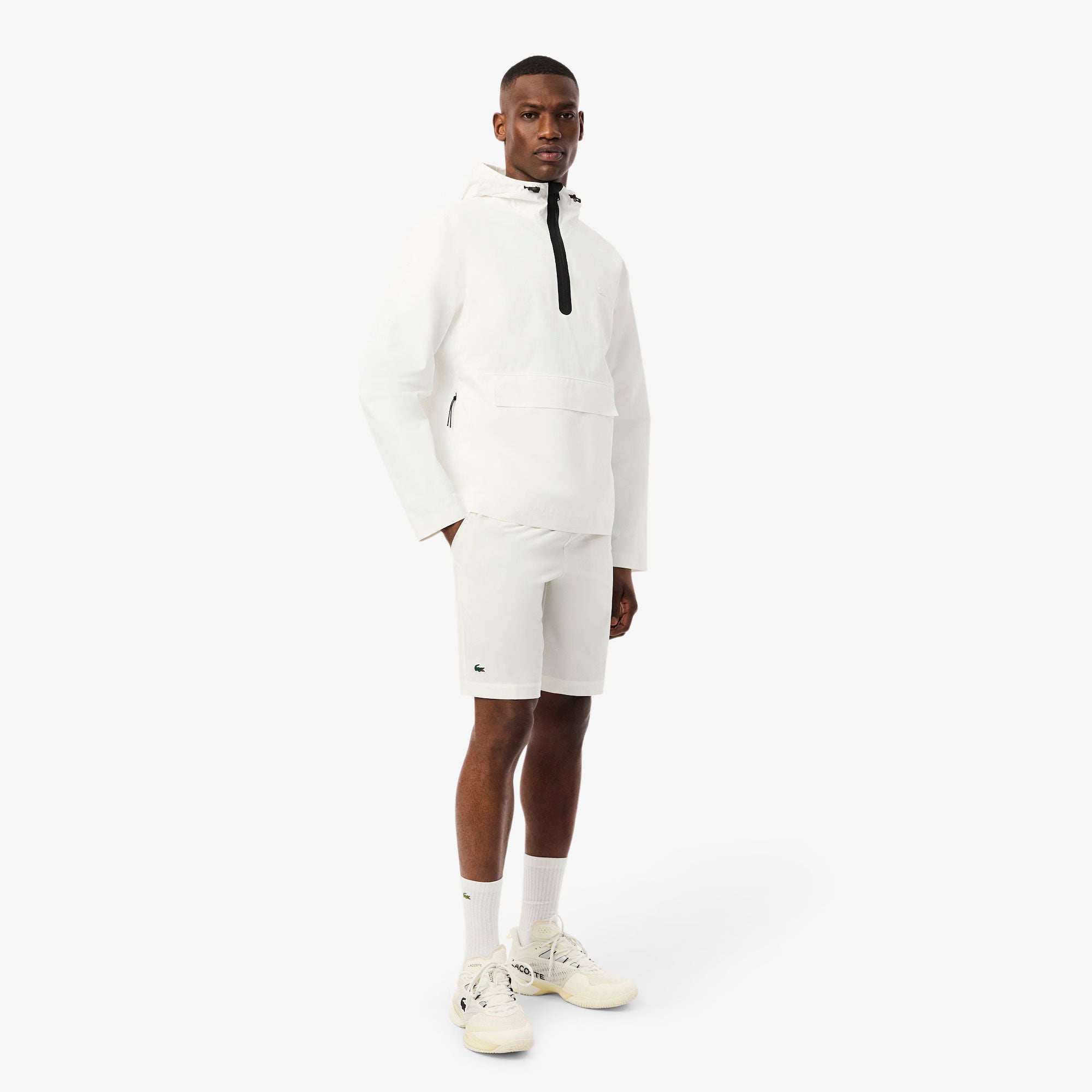 Lacoste Men's Technical Woven 9-Inch Tennis Shorts - White (3)