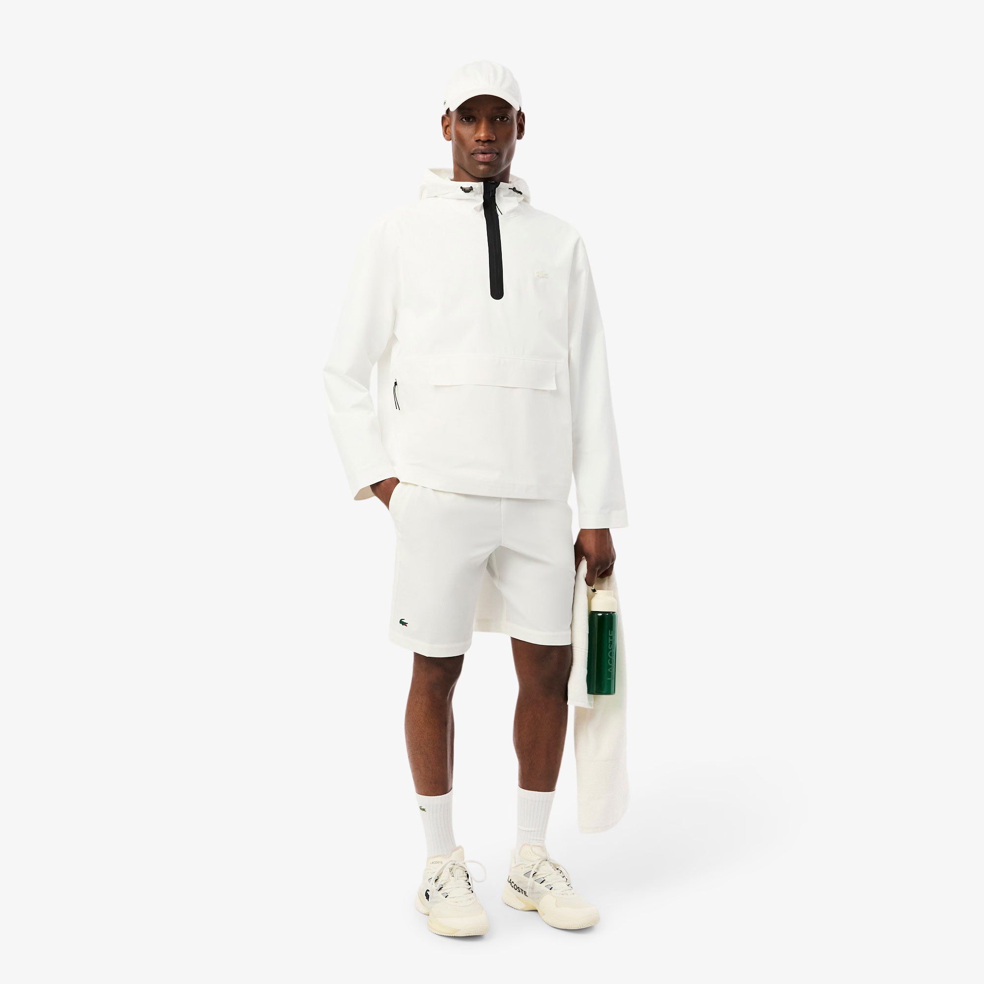 Lacoste Men's Technical Woven 9-Inch Tennis Shorts - White (4)