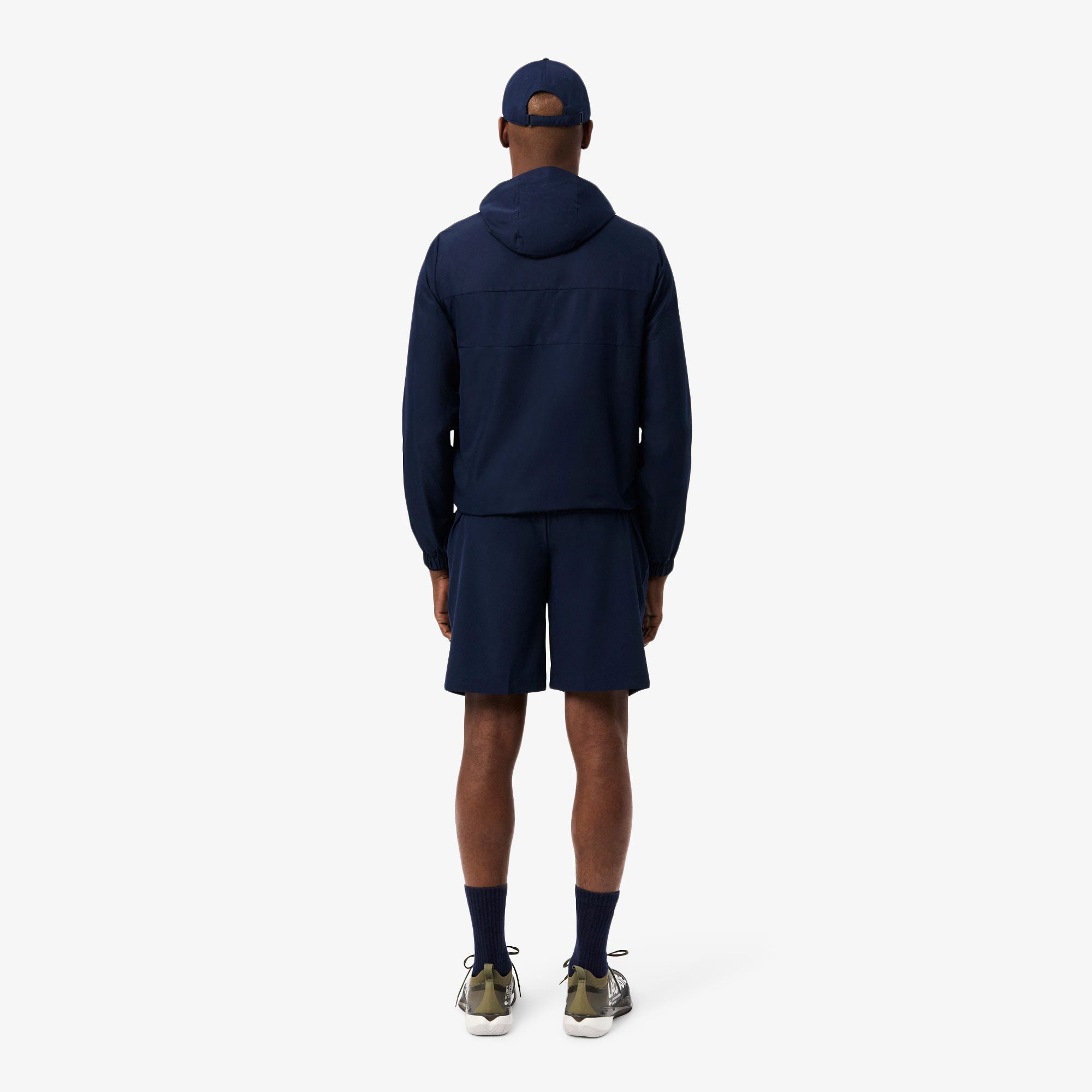 Lacoste Men's Technical Woven 9-Inch Tennis Shorts - Dark Blue (2)